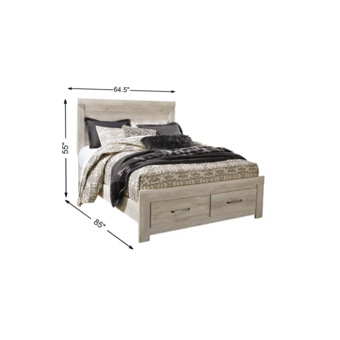Bellaby Queen Platform Bed with 2 Storage Drawers - Image 3