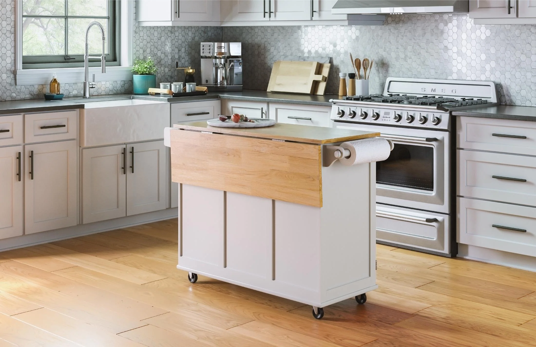 Dolly Madison 3 Drawer Kitchen Cart - Image 13