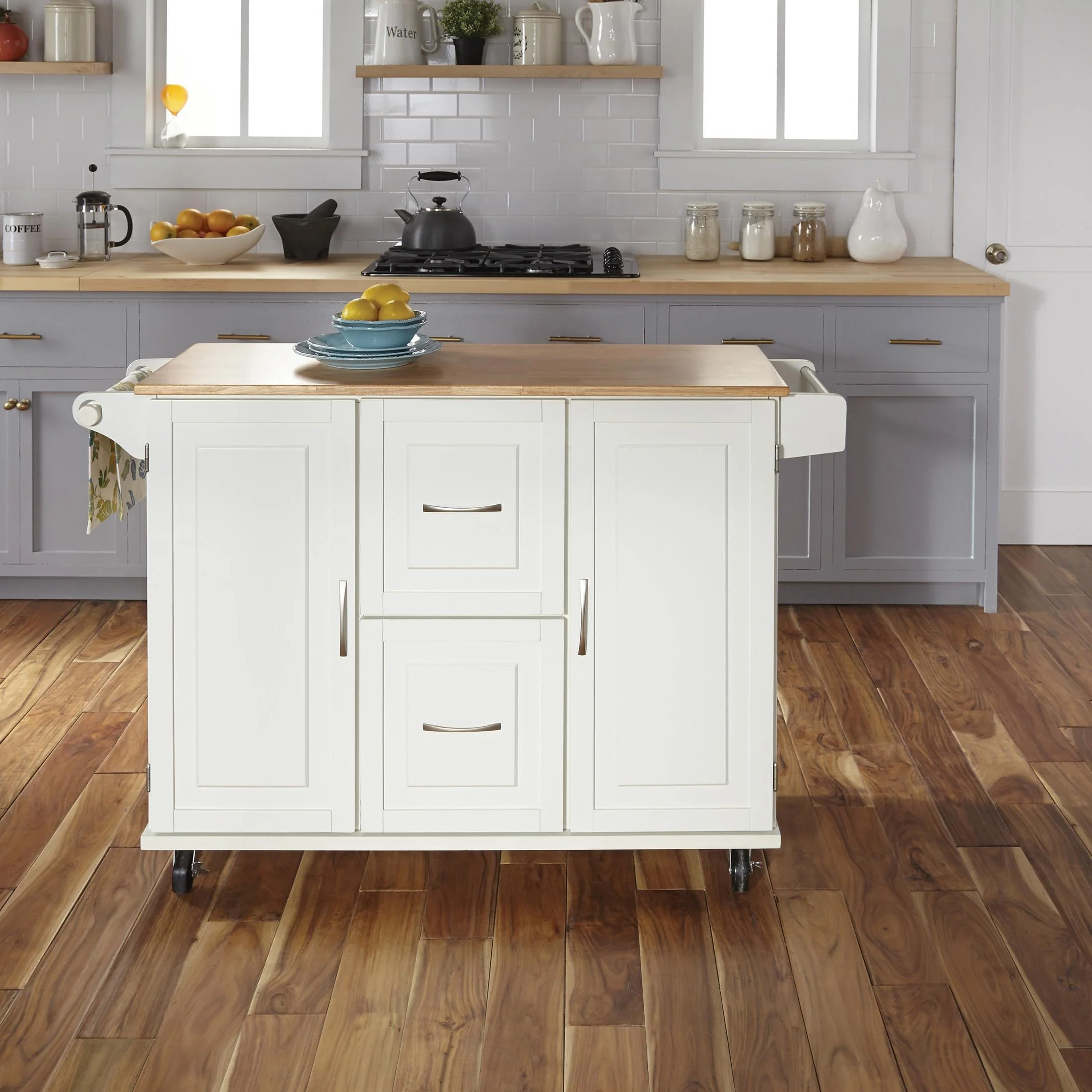 Dolly Madison 2 Drawer Kitchen Cart - Image 19