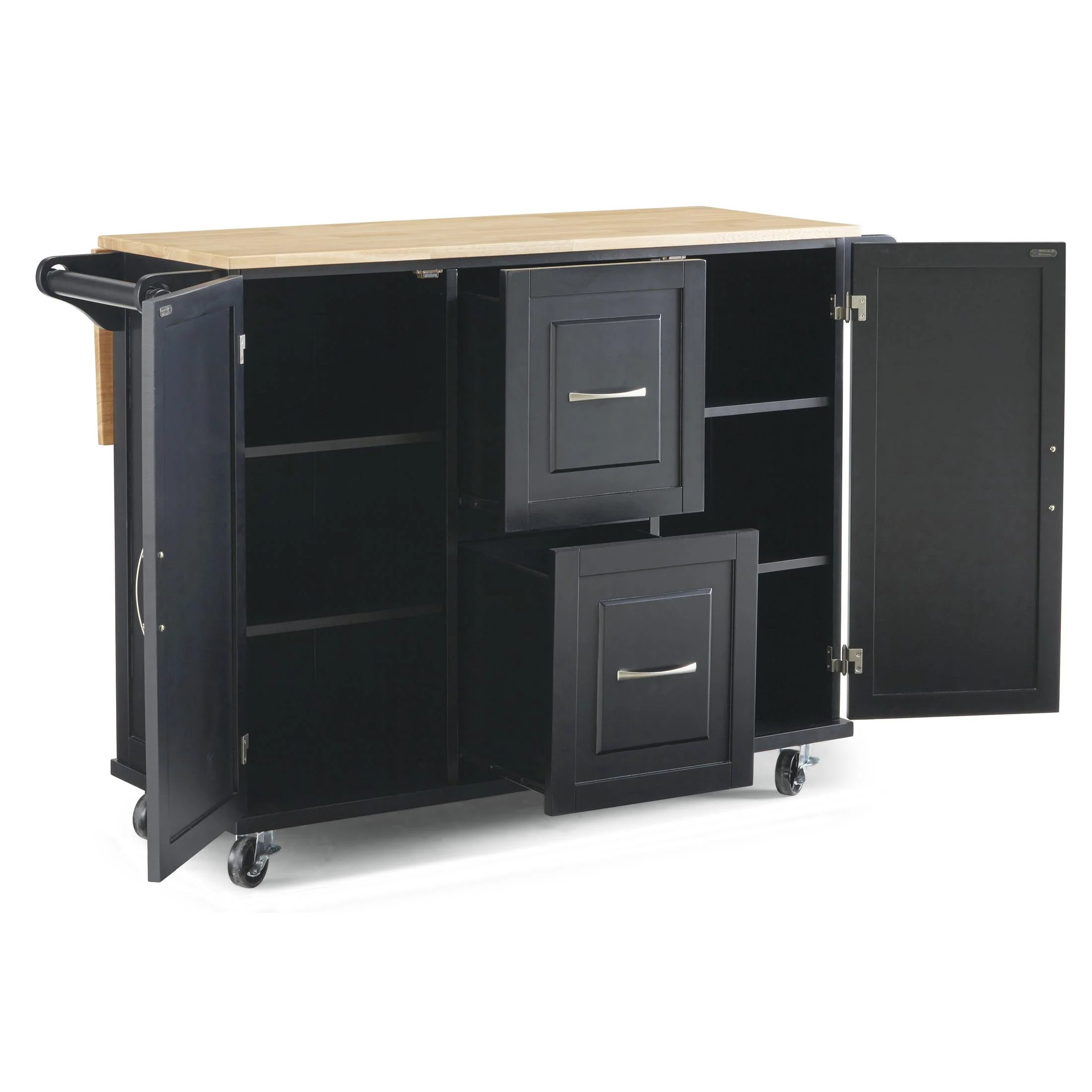 Dolly Madison 2 Drawer Kitchen Cart - Image 3