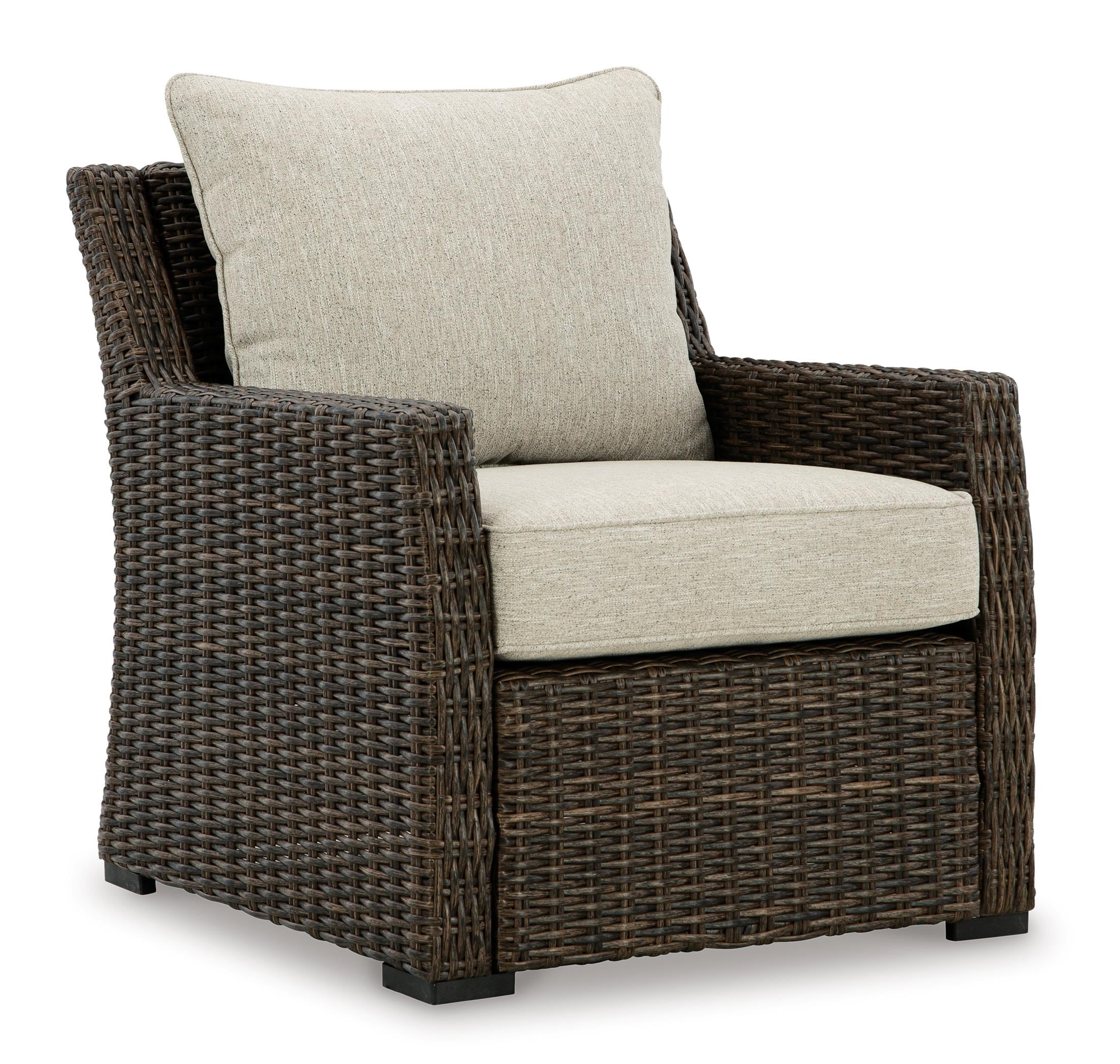 Brook Ranch Outdoor Lounge Chair with Cushion - Image 3