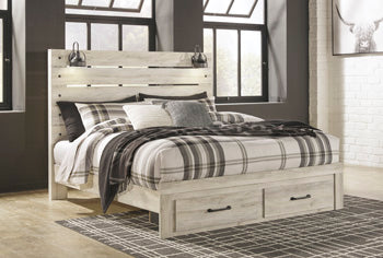 Cambeck King Panel Bed with 2 Storage Drawers - Image 2