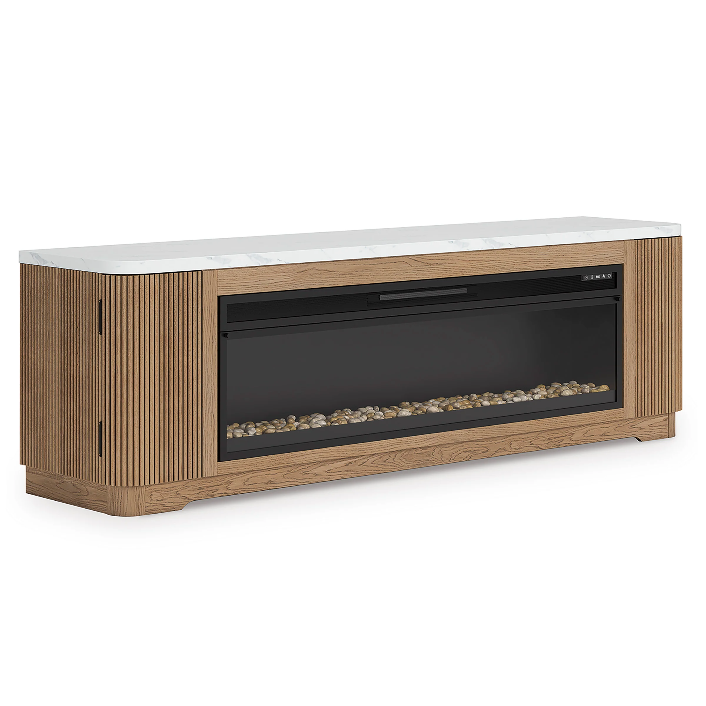 Camdill 80" TV Stand with Electric Fireplace - Image 4