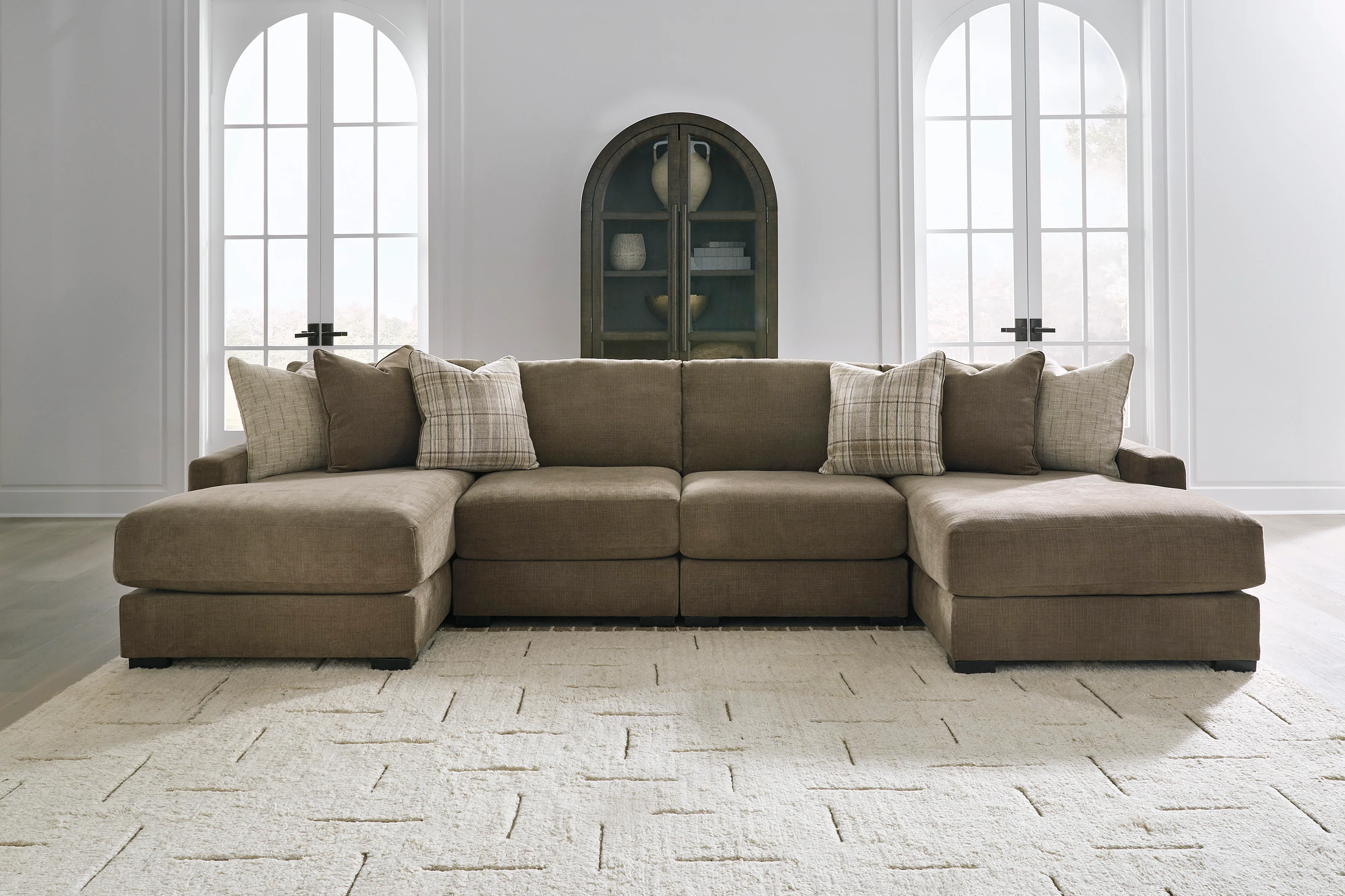 Ashley Camellia-Court 4-Piece Double Chaise Sectional - Image 2