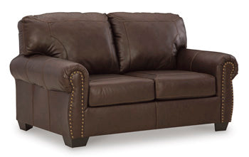 Colleton Leather Loveseat - Image 3