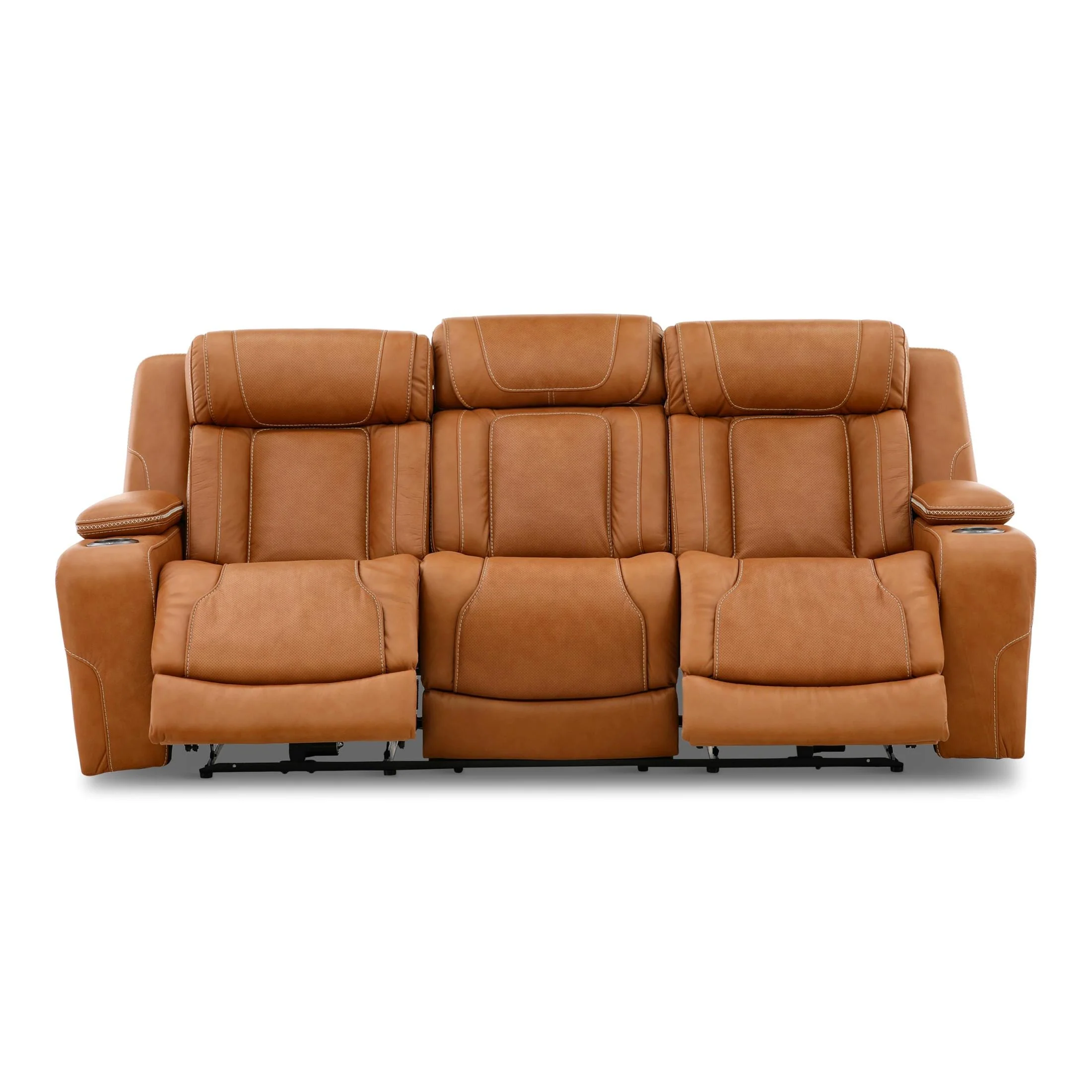 Denver Leather Power Reclining Sofa - Image 8