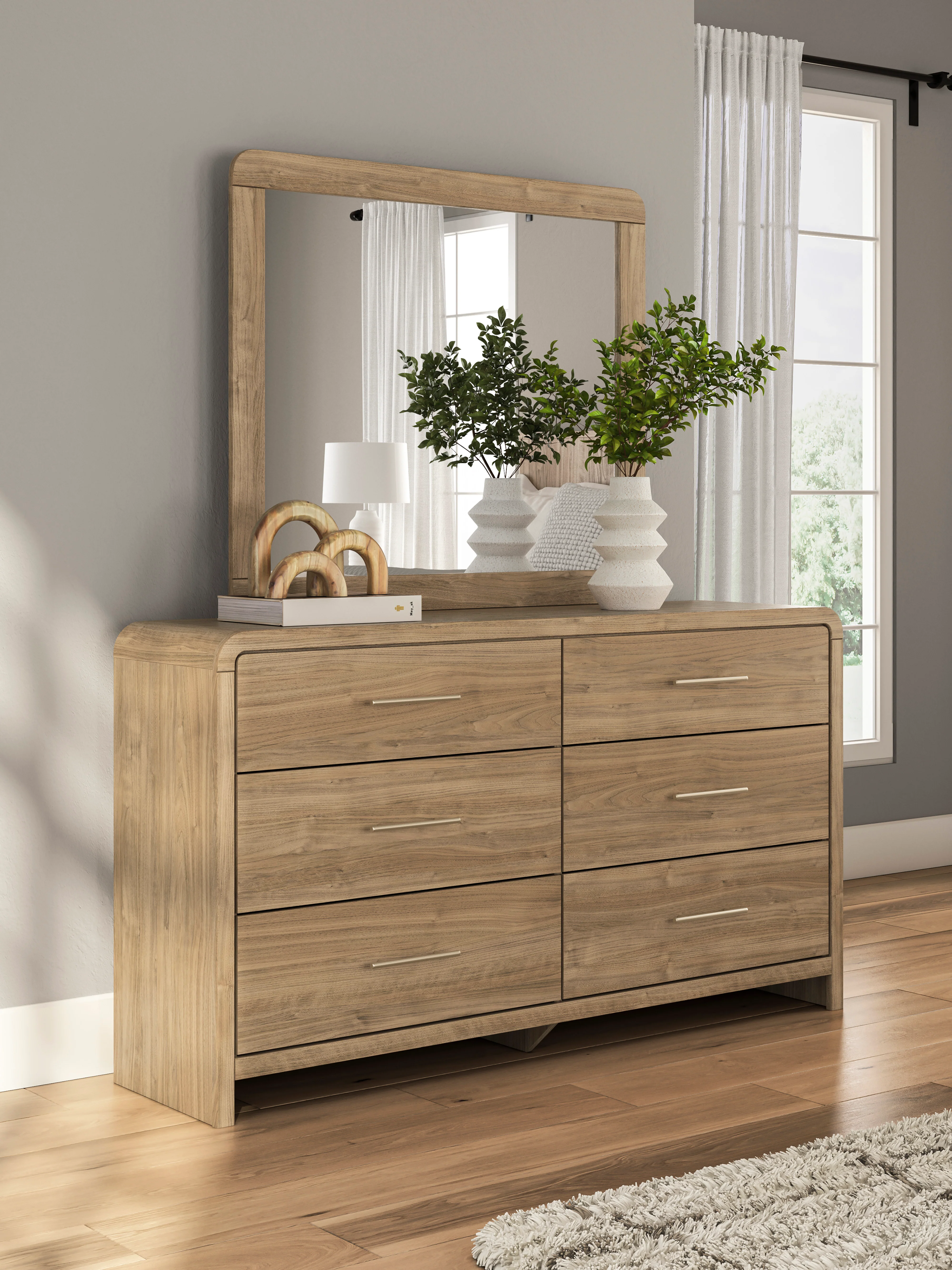 Ashley Dovander Dresser and Mirror - Image 2