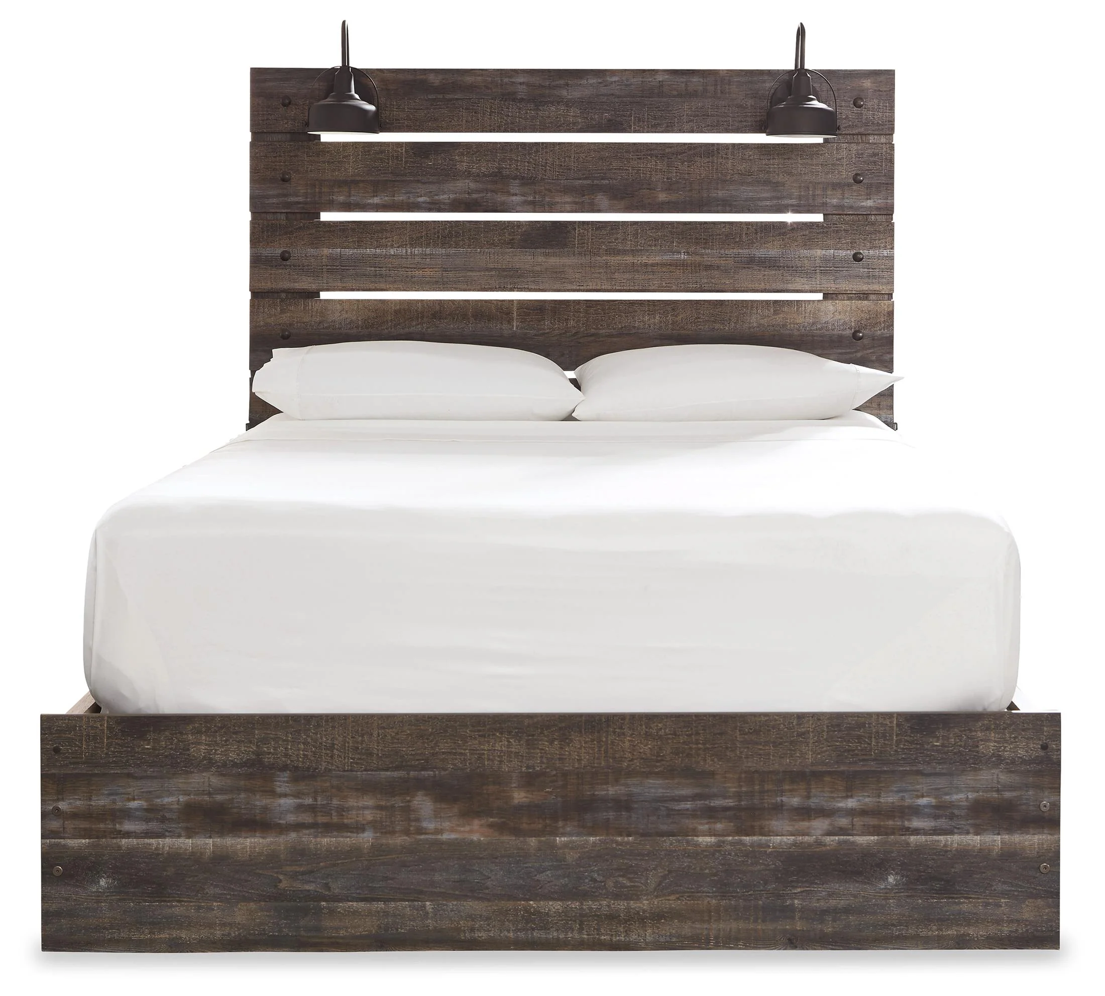 Drystan King Panel Bed with 2 Storage Drawers and 2 Cubbies - Image 3