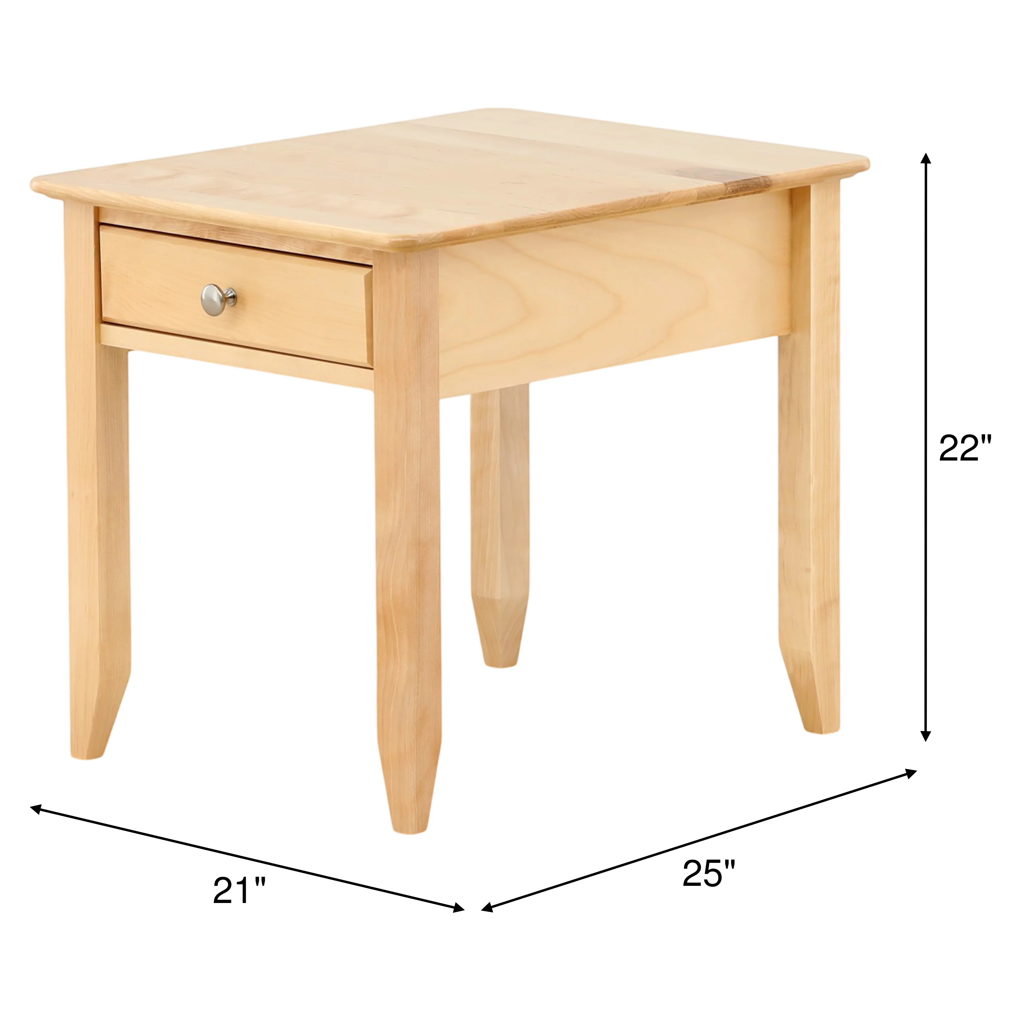Stratford End Table with Drawer and Shelf - Image 3