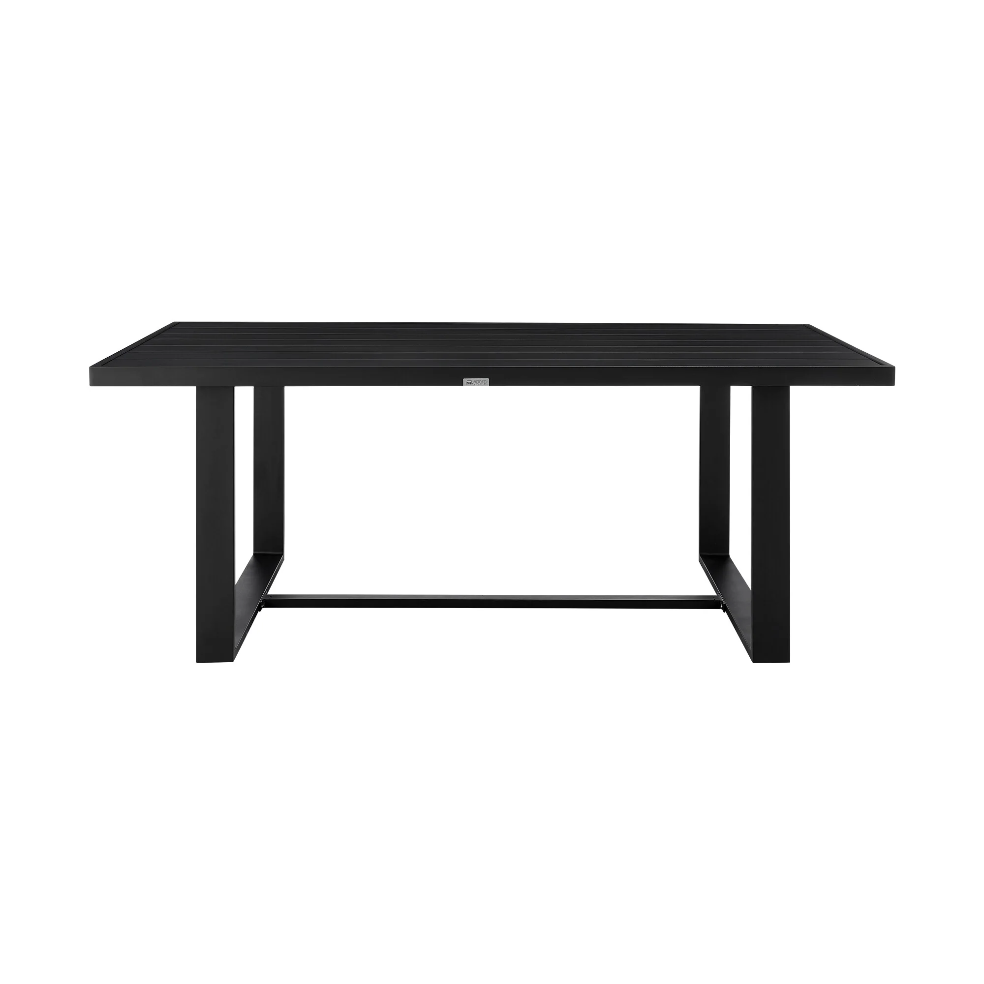 Felicia Outdoor Patio 5-Piece Dining Table Set in Aluminum with Gray Rope and Cushions - Image 3