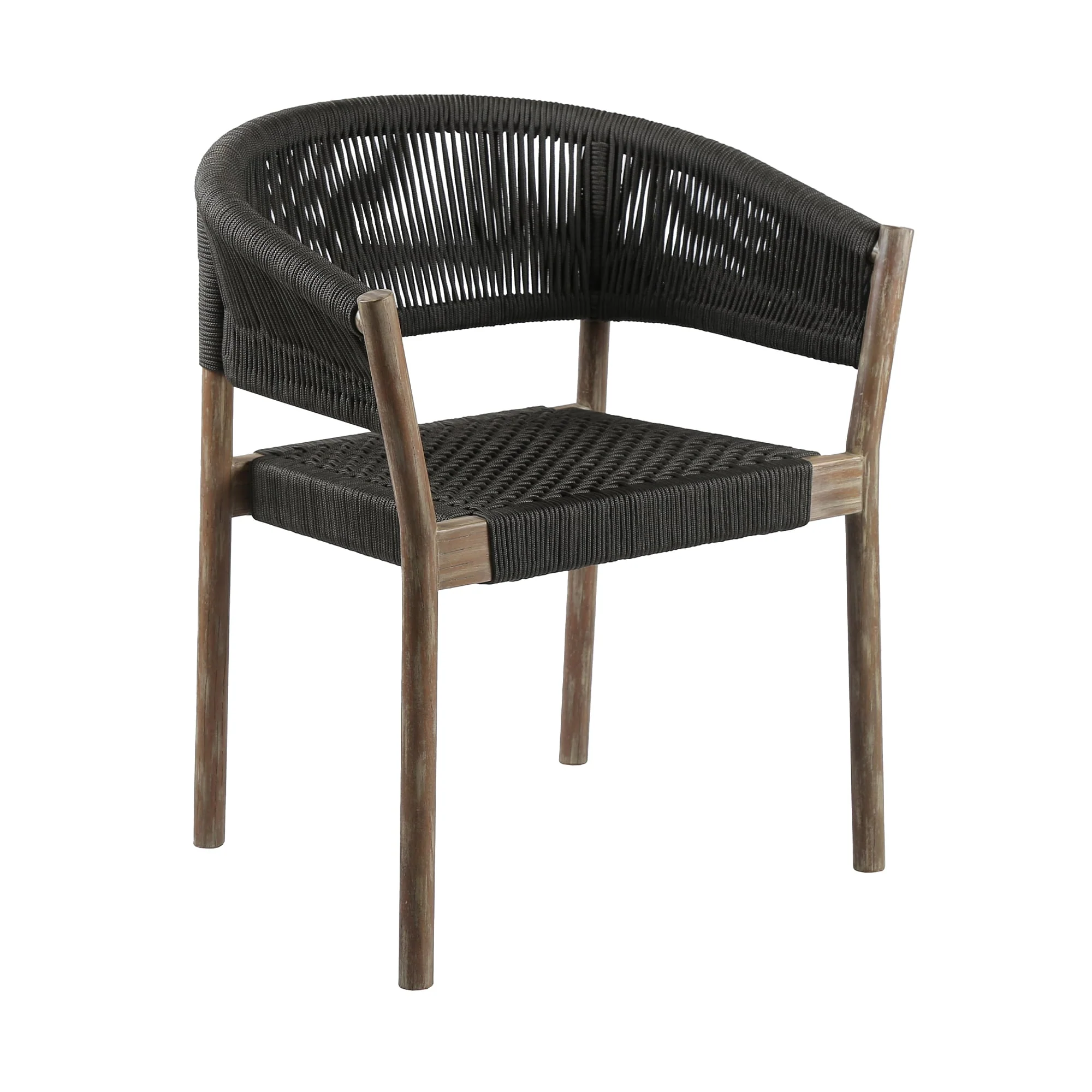 Fineline and Doris Indoor Outdoor 7 Piece Dining Set in Light Eucalyptus Wood - Image 2