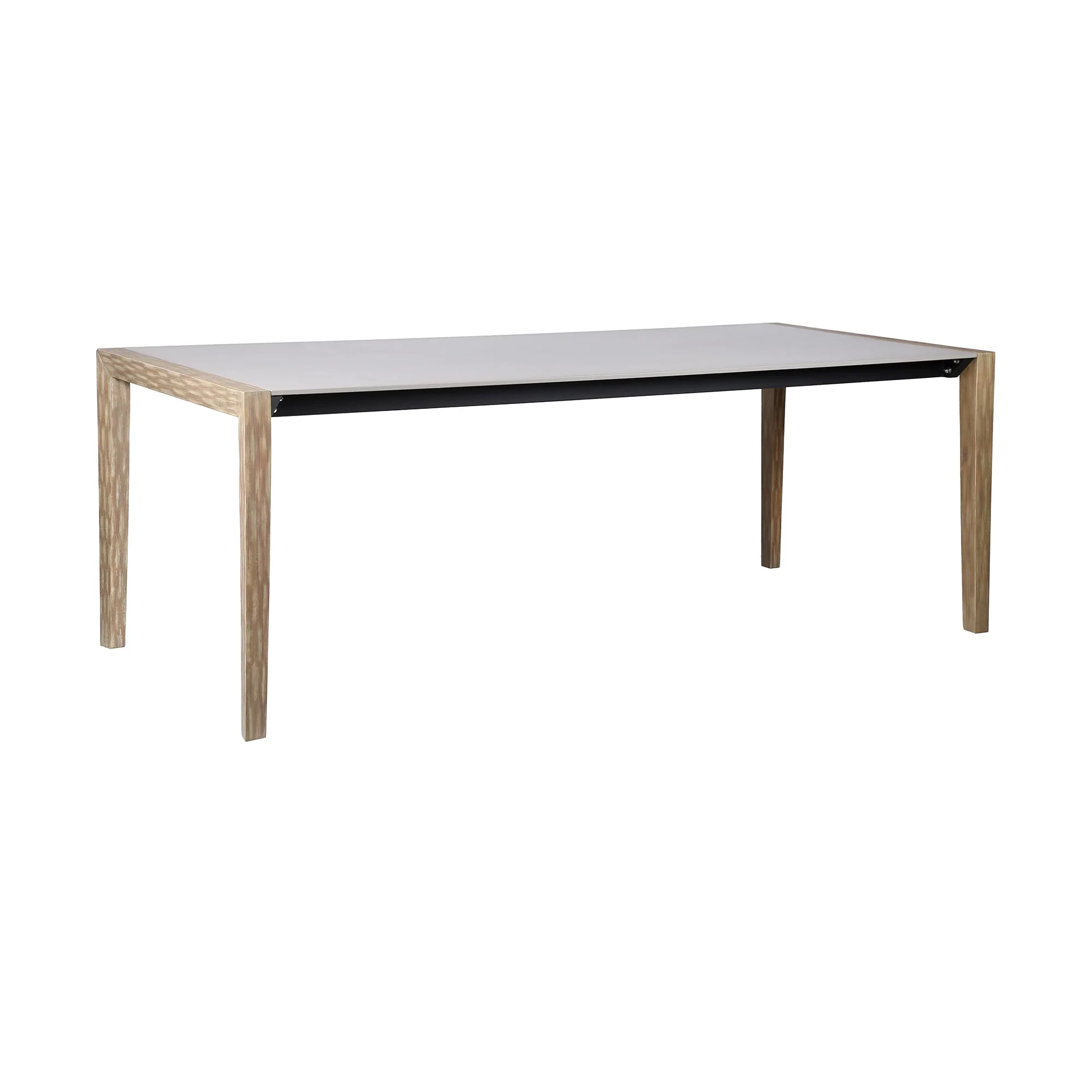 Fineline and Doris Indoor Outdoor 7 Piece Dining Set in Light Eucalyptus Wood - Image 3