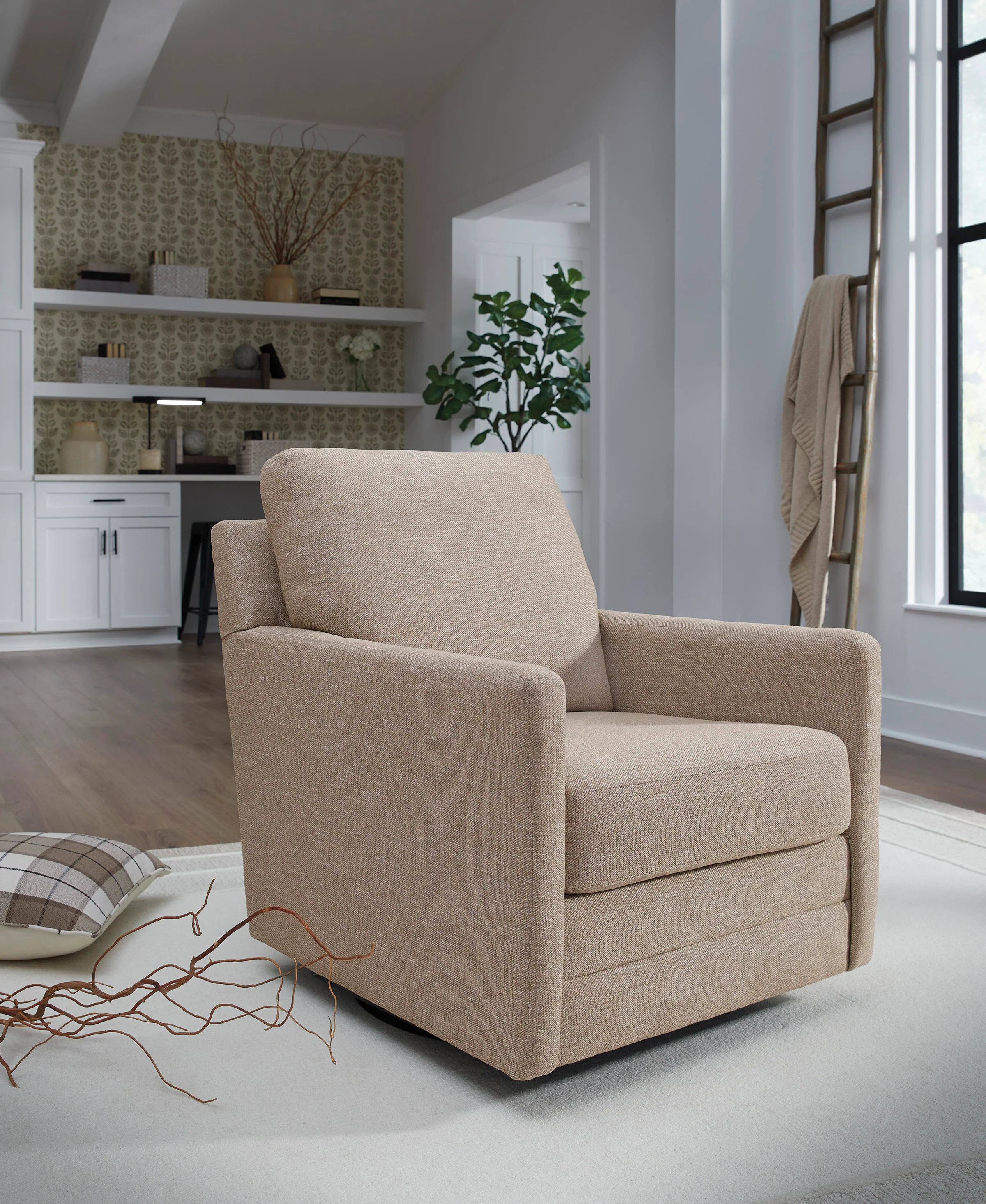 Freybourne Next-Gen Nuvella Swivel Accent Chair - Image 2