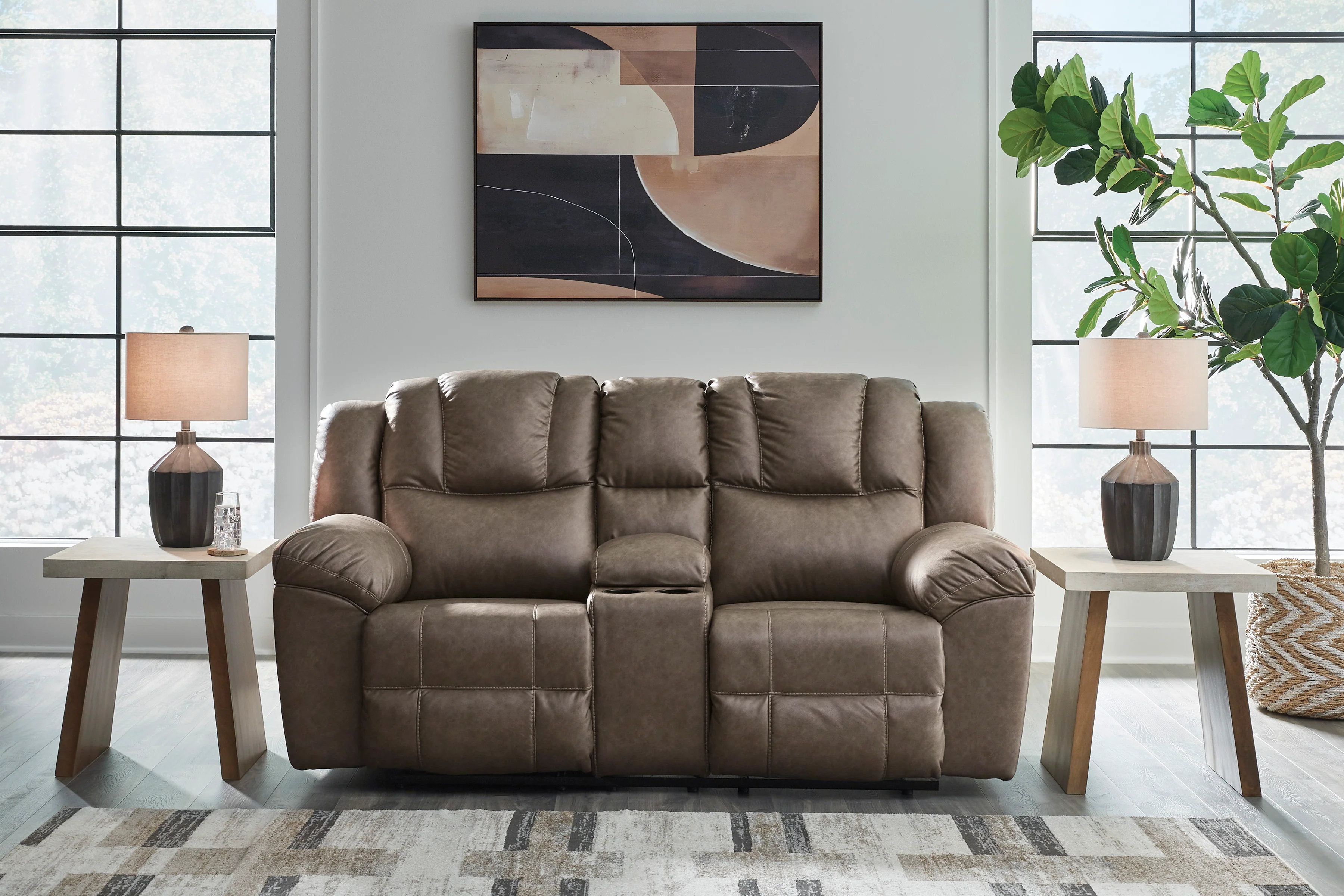 Knoxlee Reclining Console Loveseat - Image 2