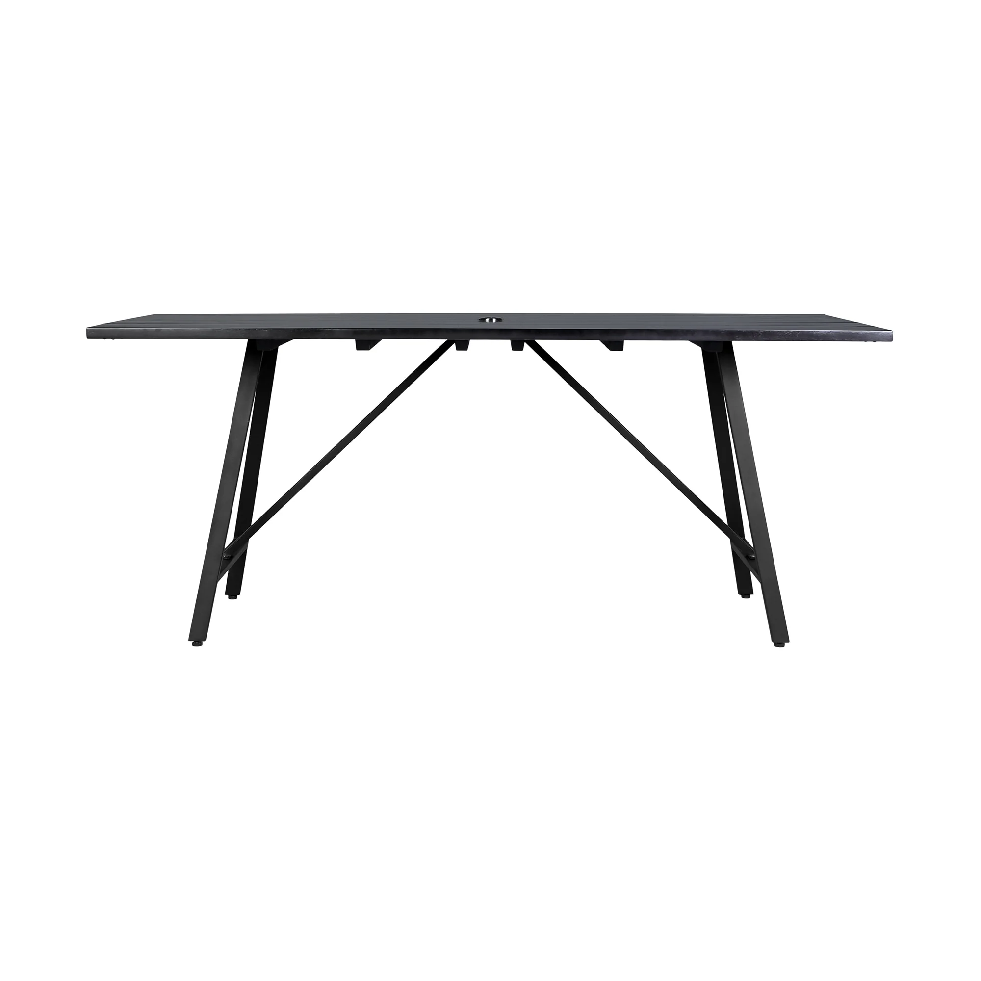 Koala and Brighton 5 Piece Outdoor Patio Dining Set in Dark Eucalyptus Wood and Gray Rope - Image 6