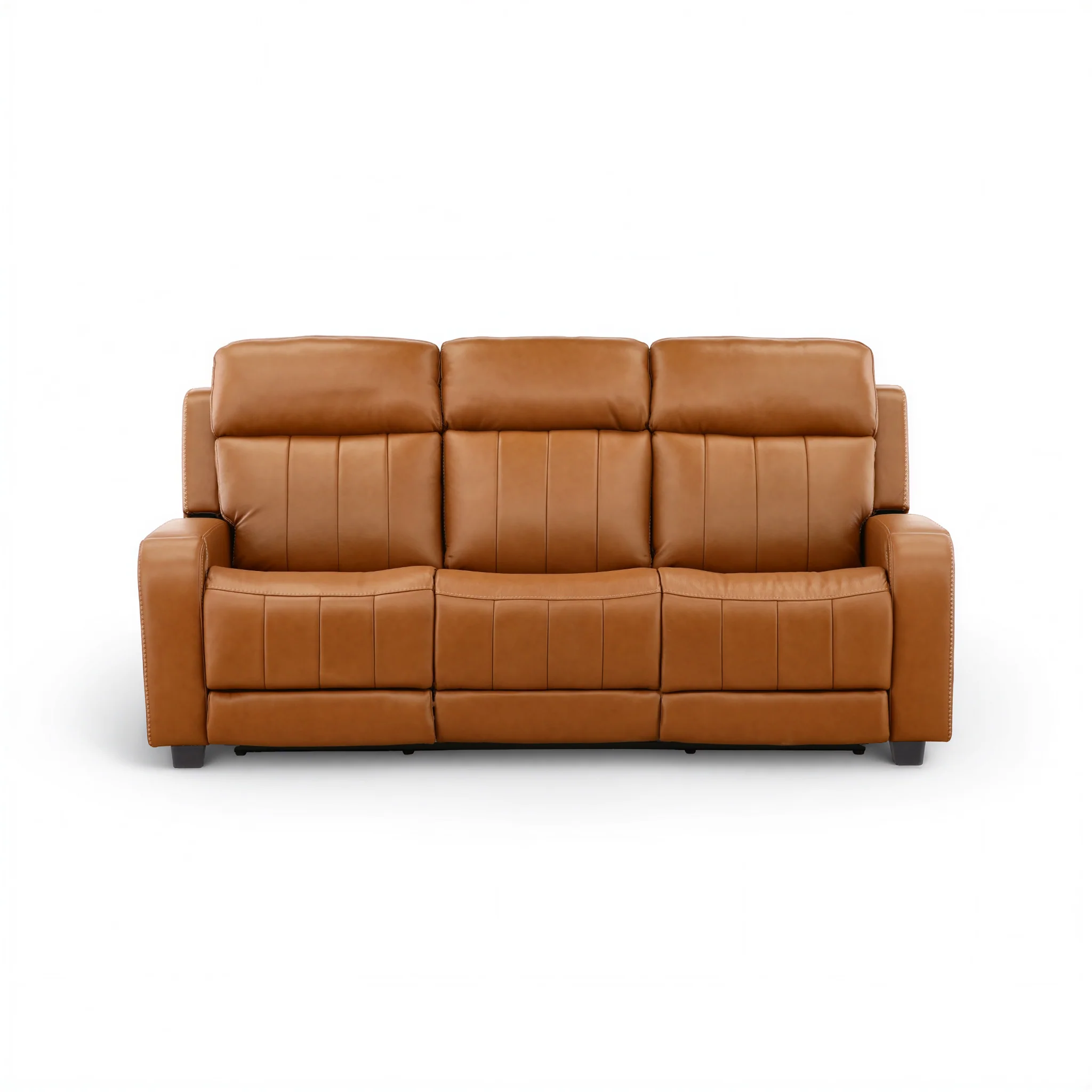 Hampton Leather Home Theater Sofa - Image 14