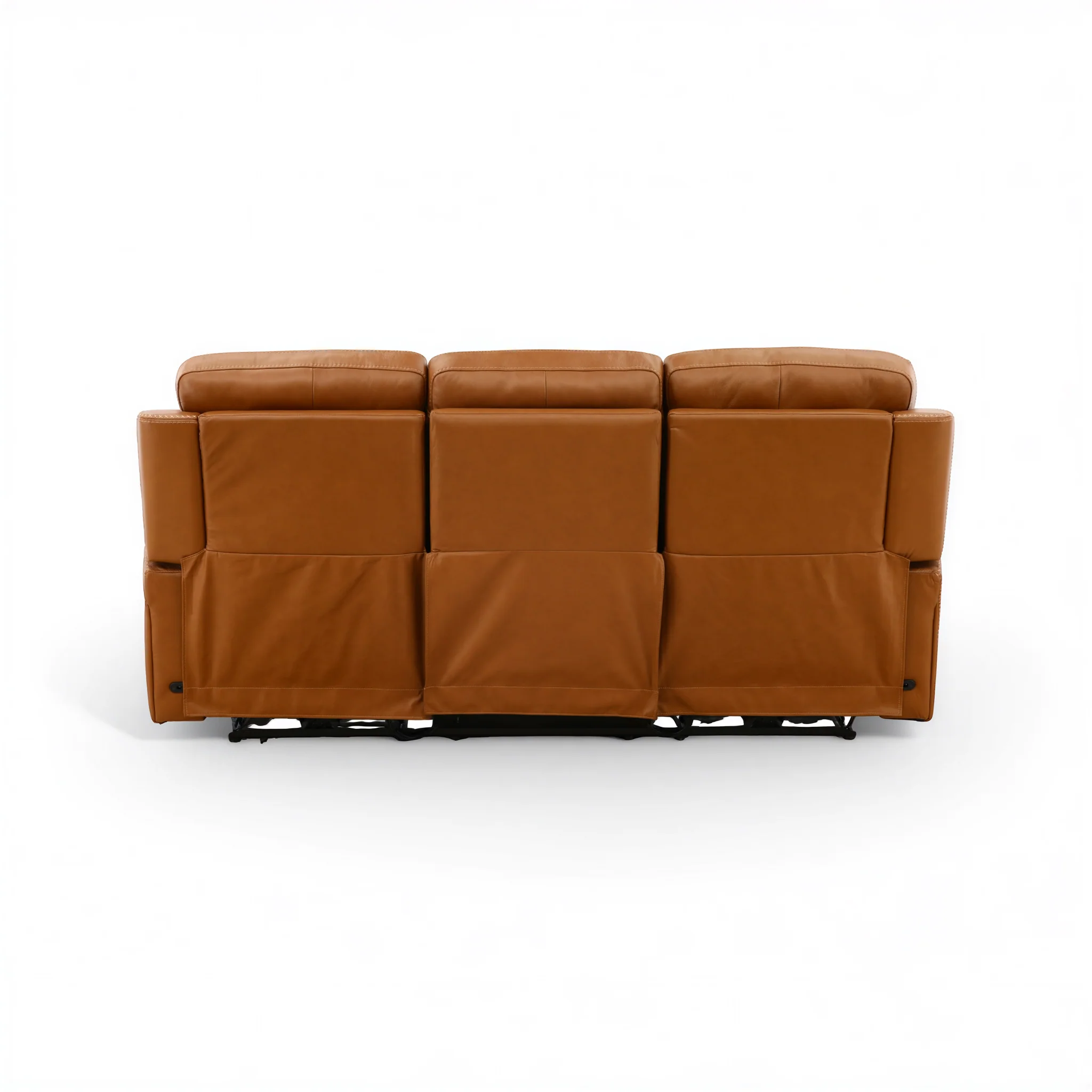 Hampton Leather Home Theater Sofa - Image 31