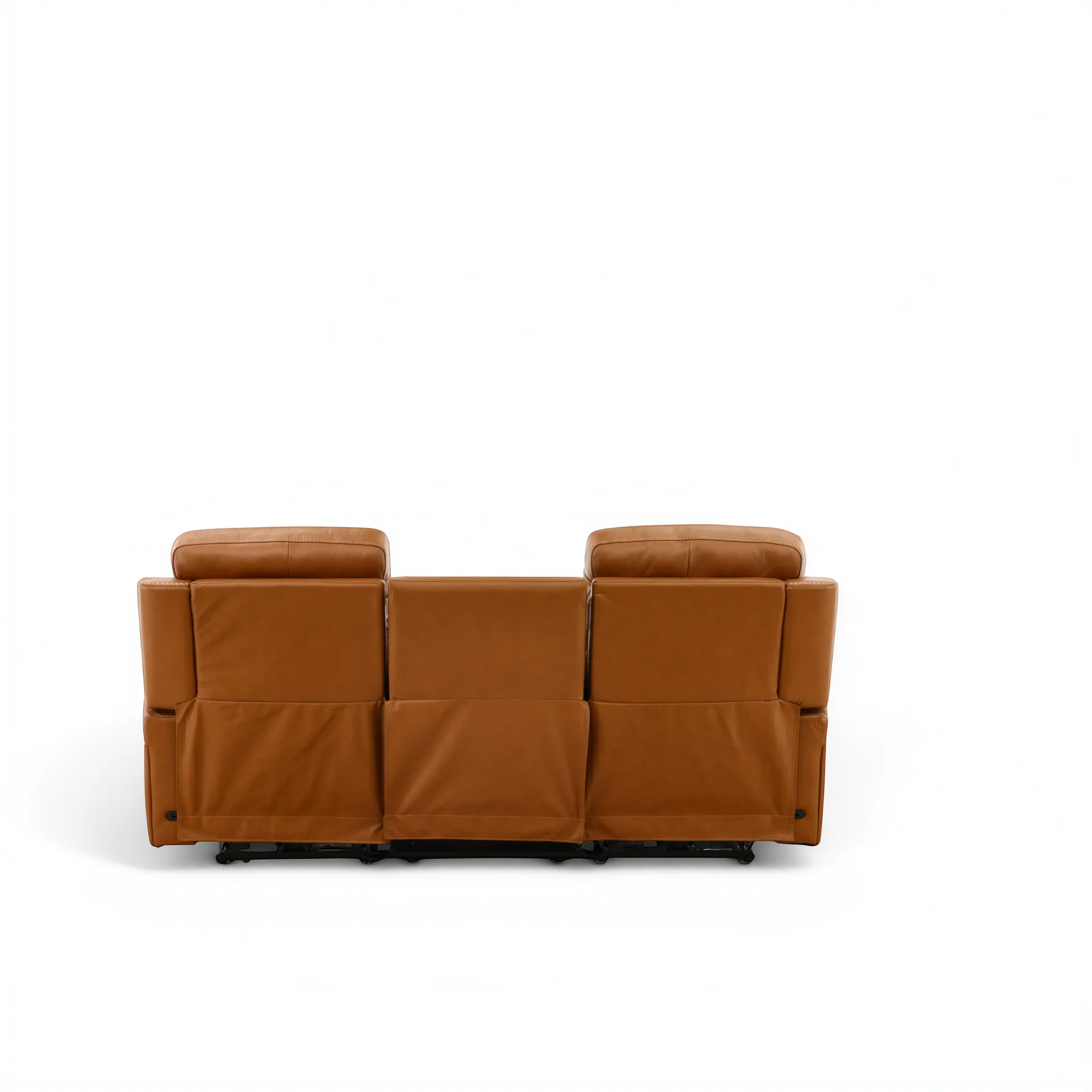 Hampton Leather Home Theater Sofa - Image 32