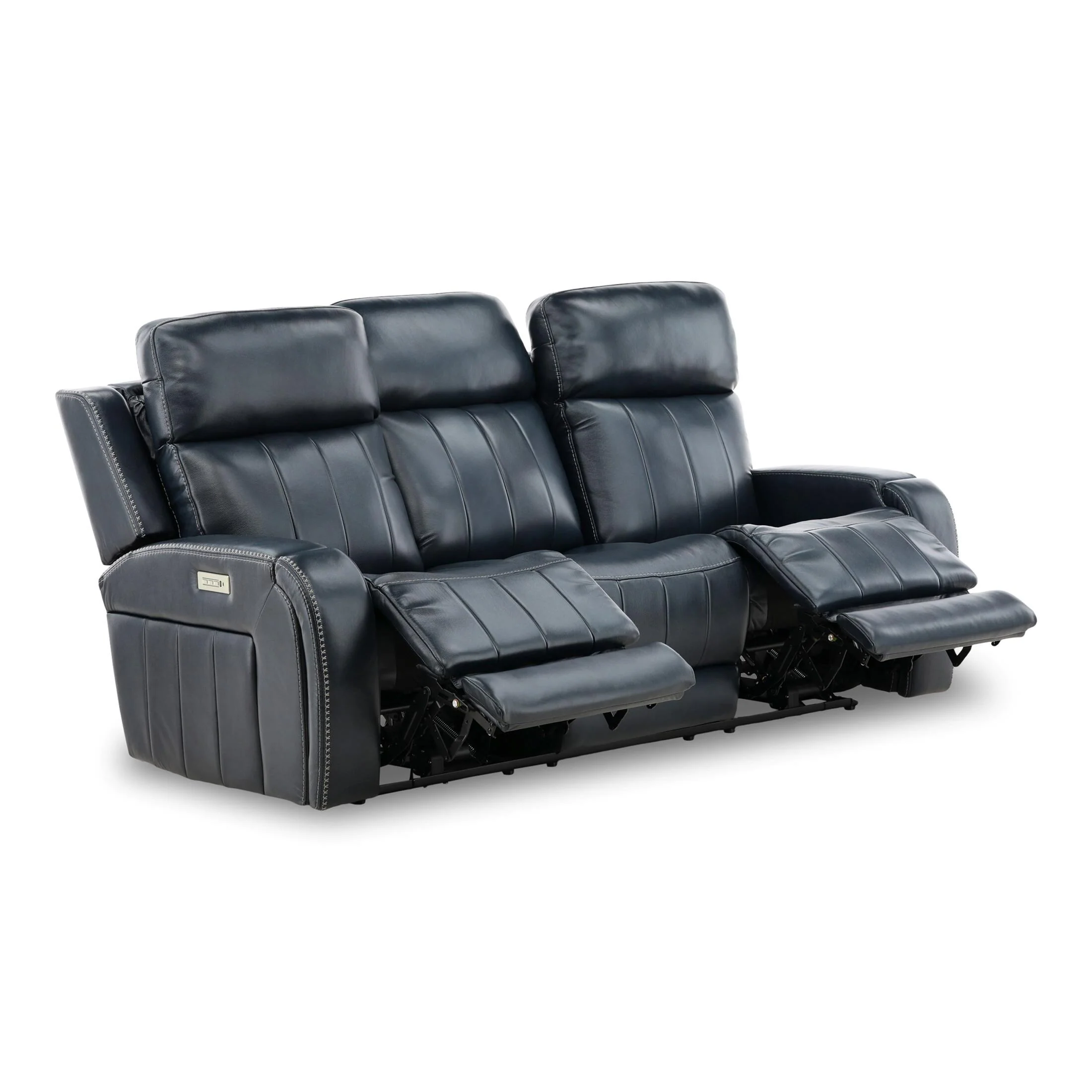 Hampton Leather Home Theater Sofa - Image 7