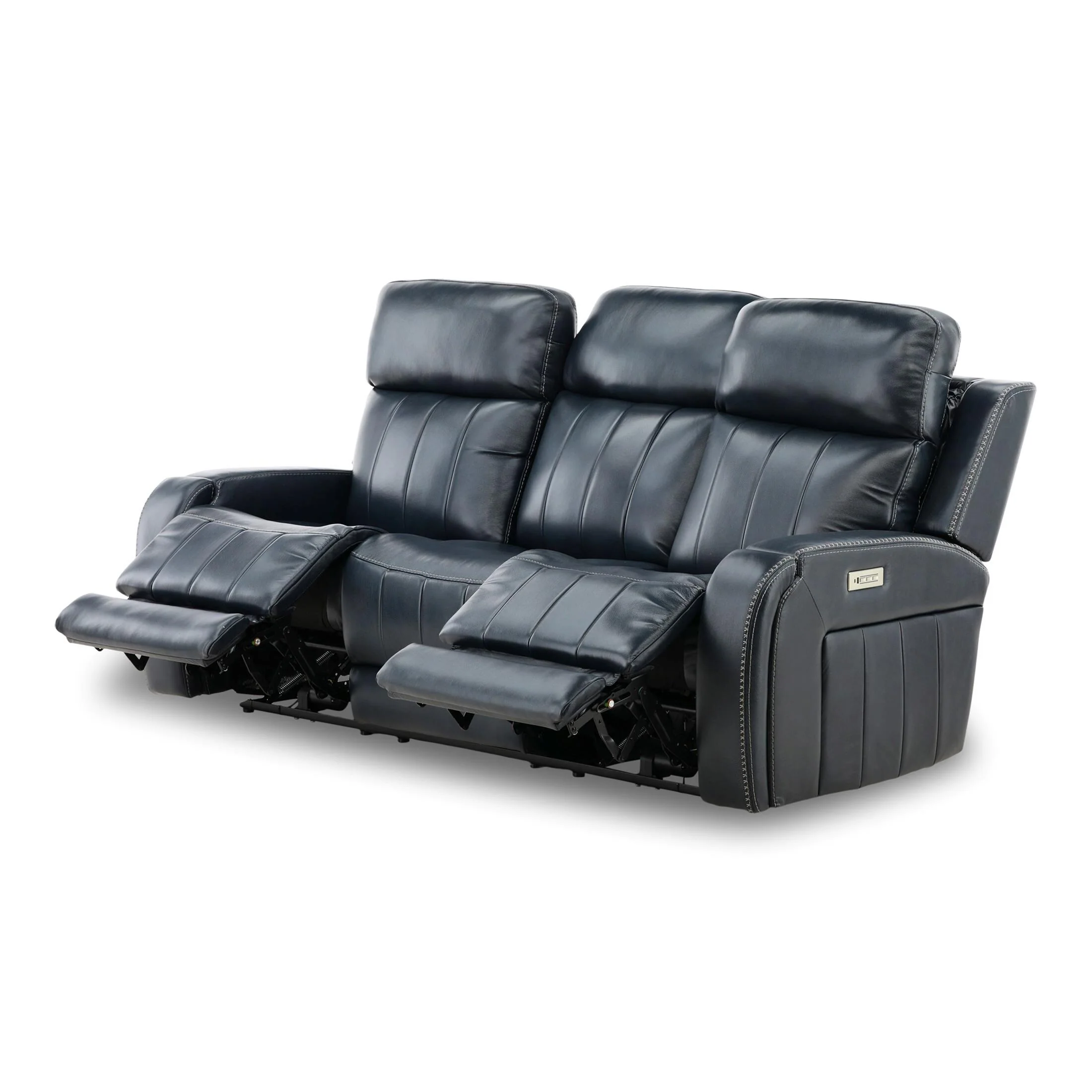 Hampton Leather Home Theater Sofa - Image 9