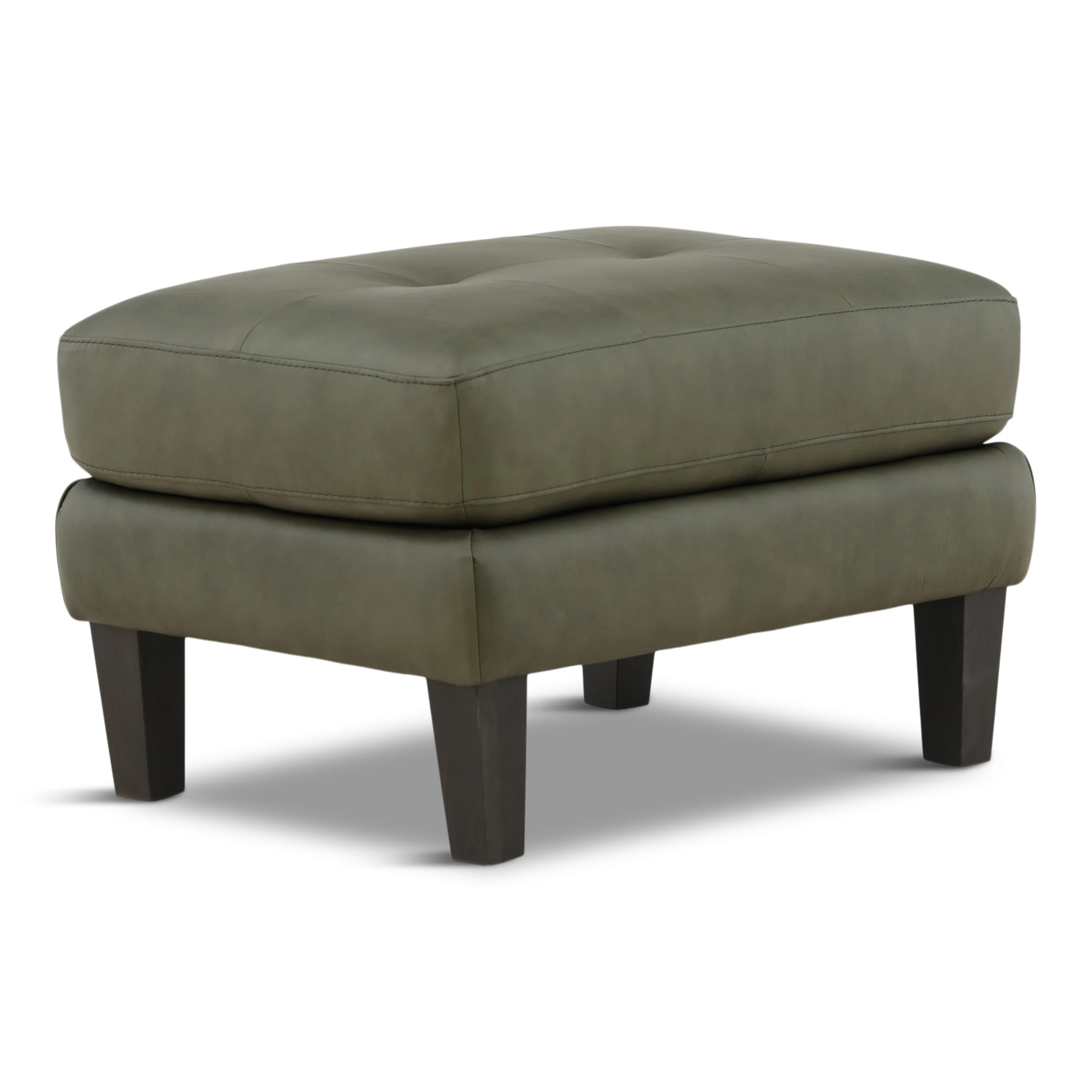 Gianna Leather Ottoman - Image 3