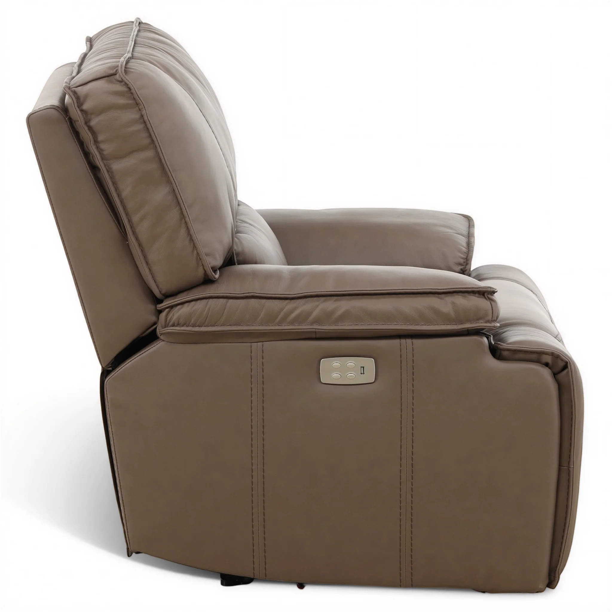 Bozeman II Leather Power Recliner with Adjustable Headrest - Image 6