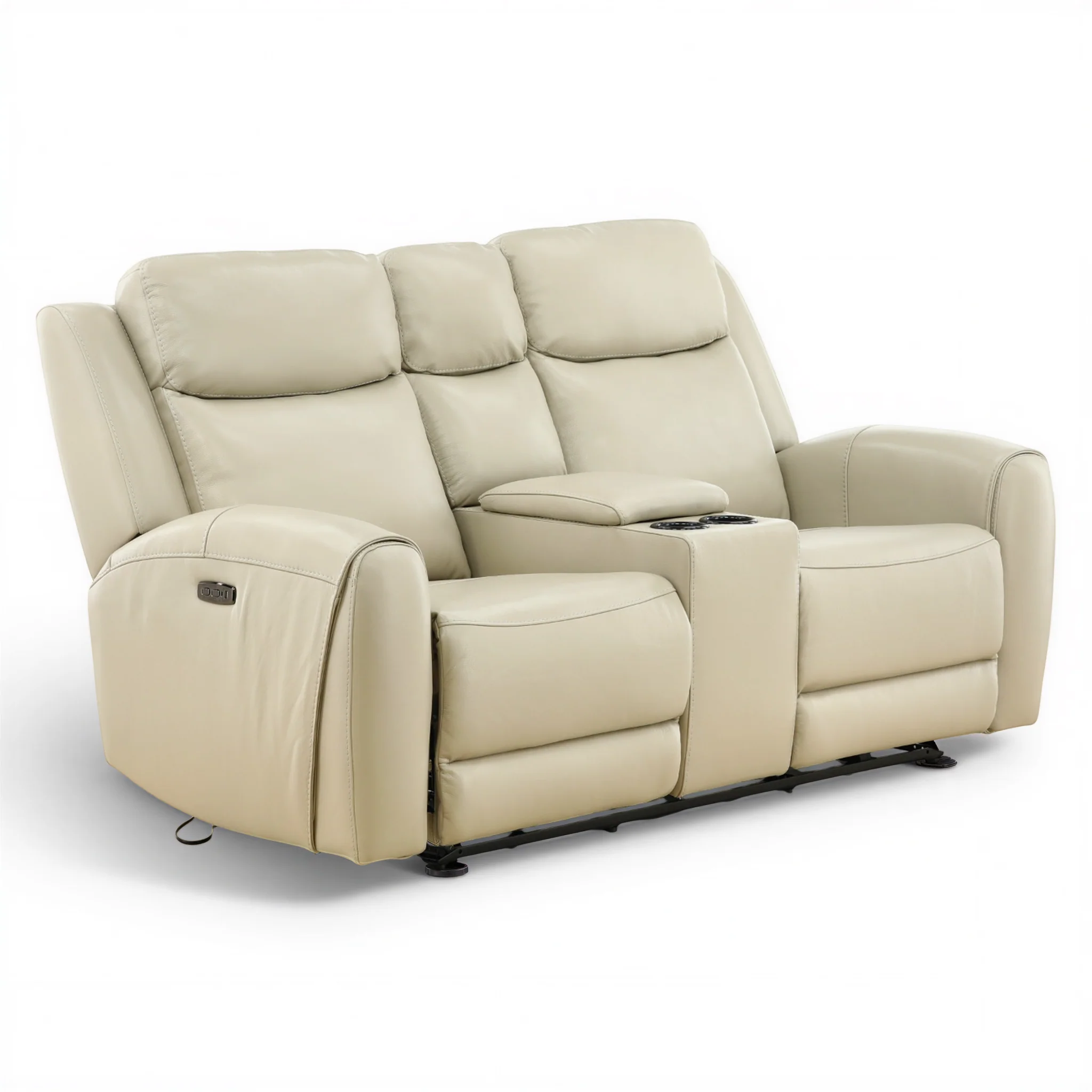 Lawrence Leather Power Reclining Loveseat - Image 7