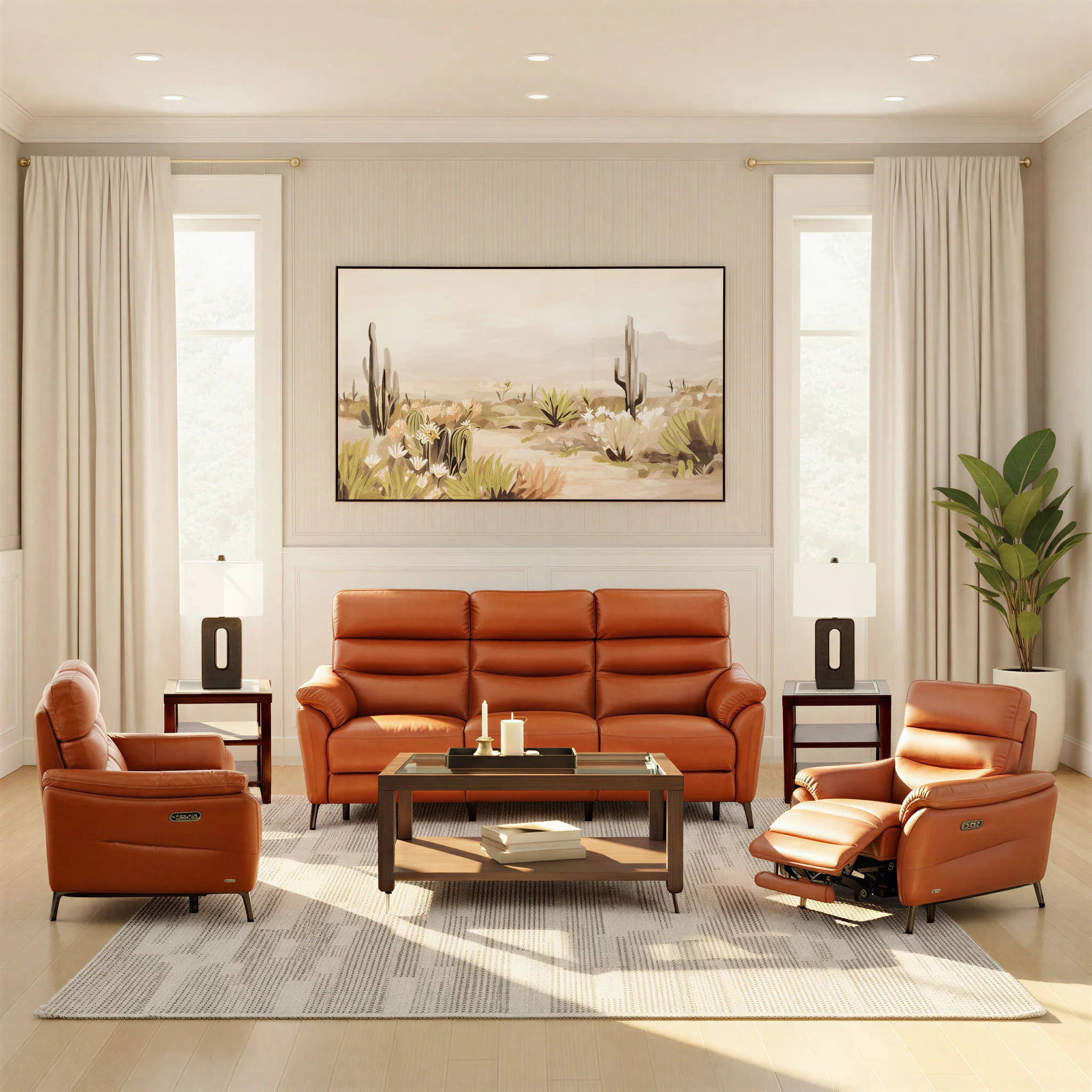 Underwood Leather Power Reclining Loveseat - Image 2