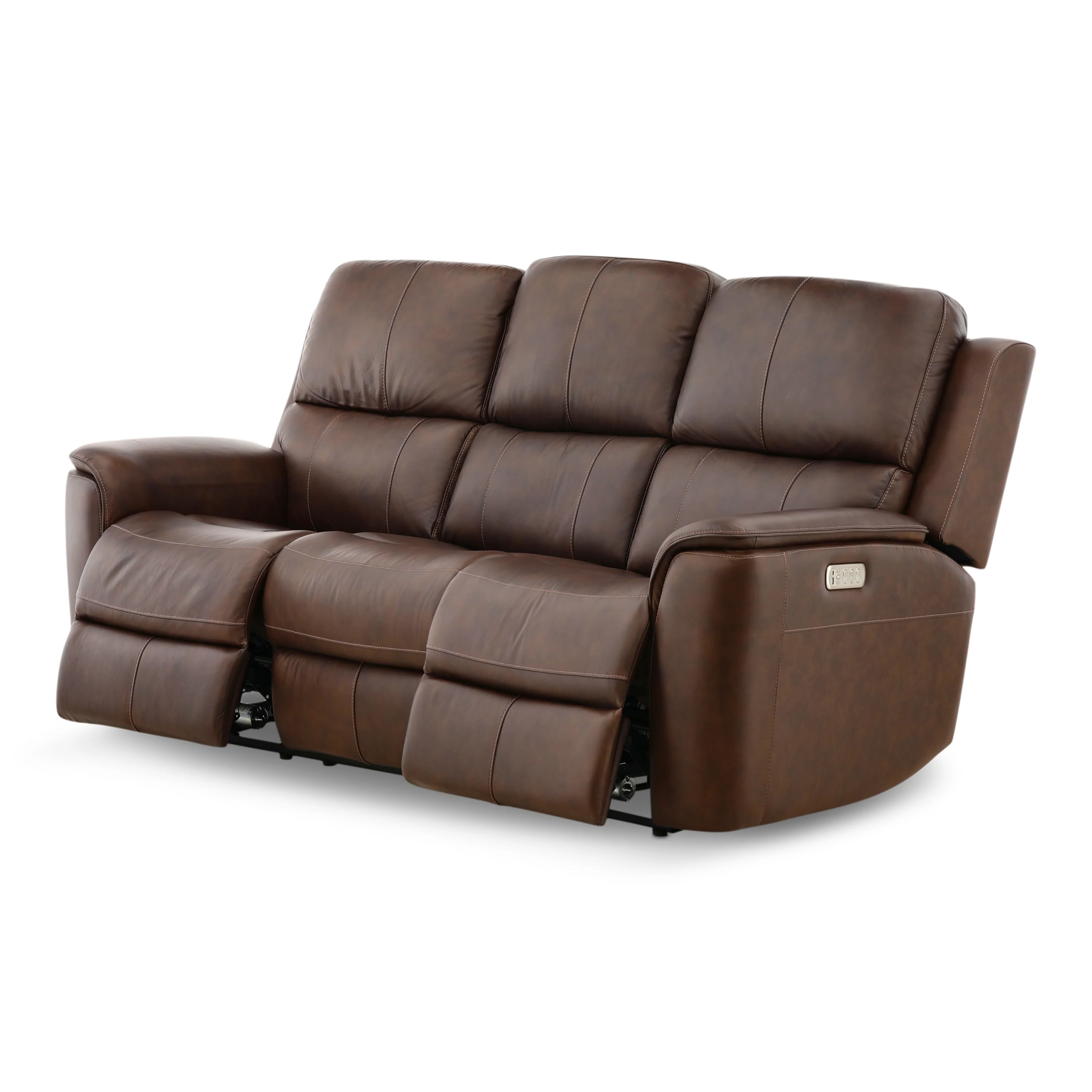 Flexsteel Karson Leather Power Reclining Sofa - Image 7