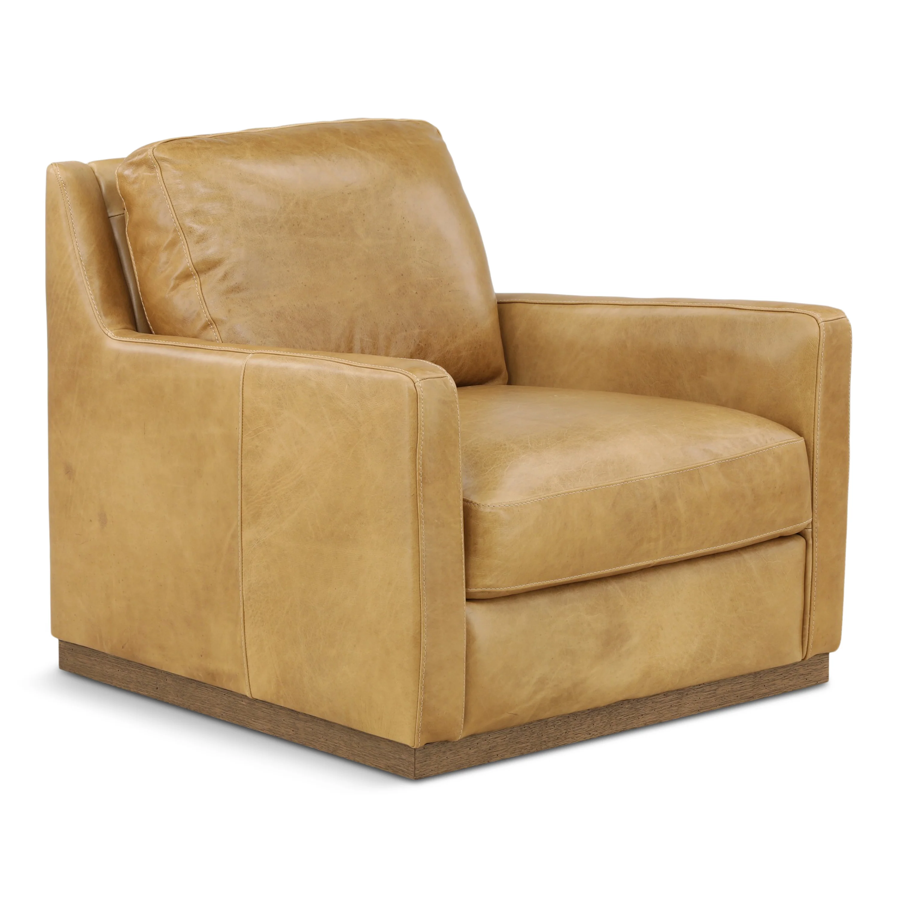 Santino Leather Swivel Chair - Image 3