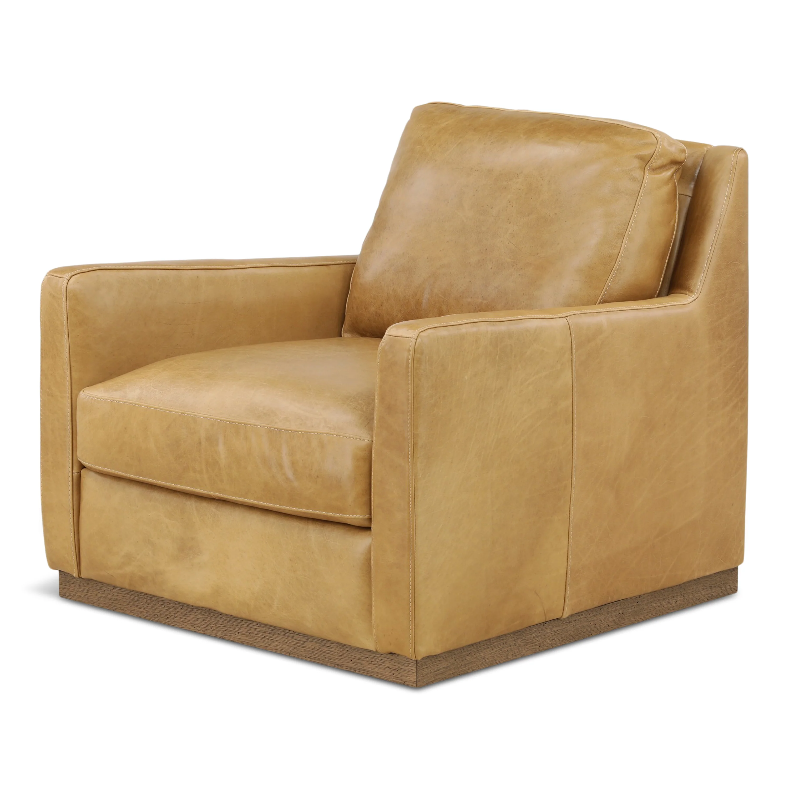 Santino Leather Swivel Chair - Image 4