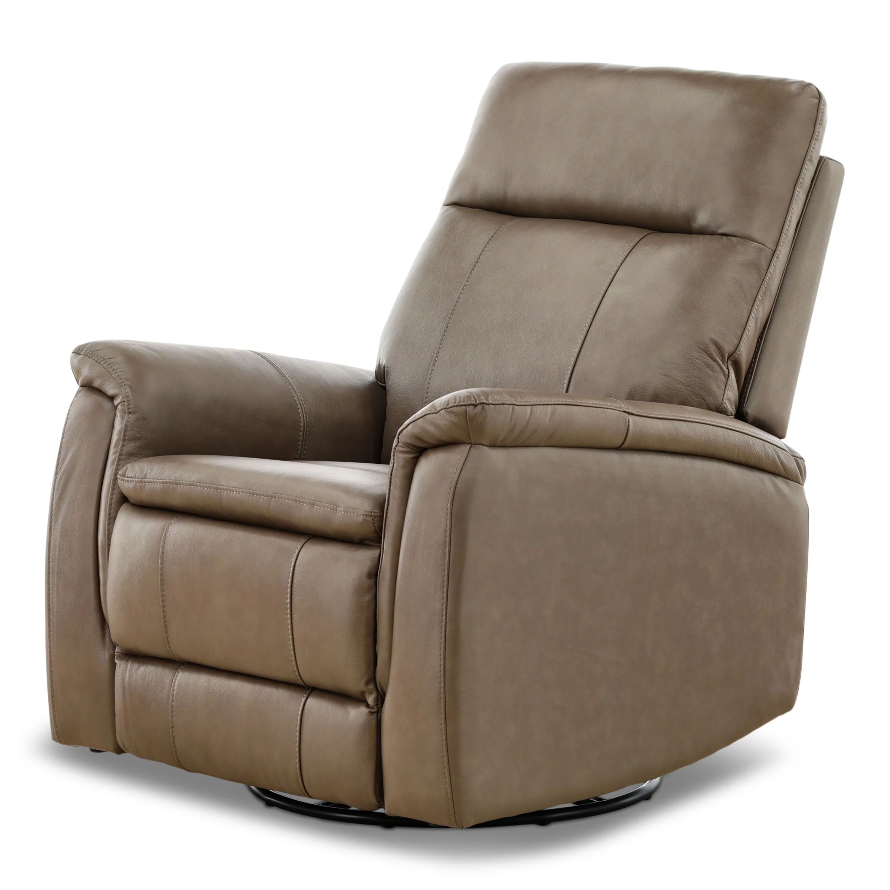 Madrid Leather Swivel Glider Recliner - Image 5
