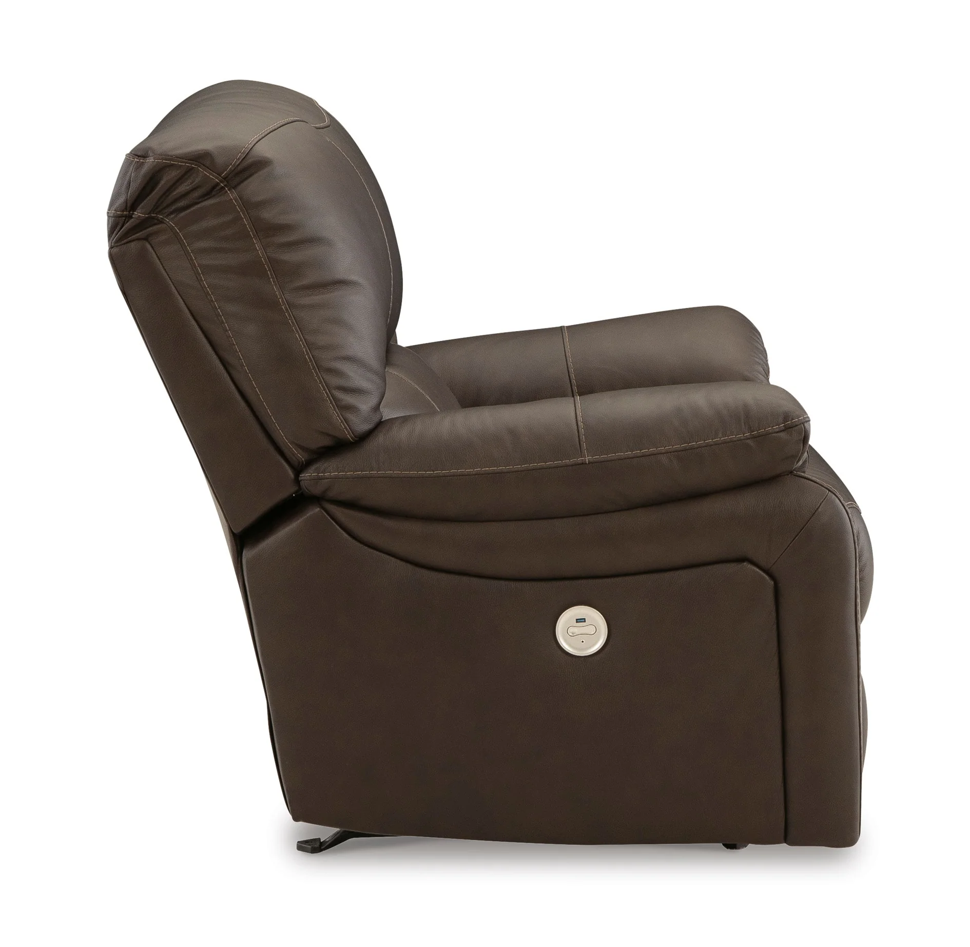 Leesworth Power Leather Rocker Recliner - Image 6