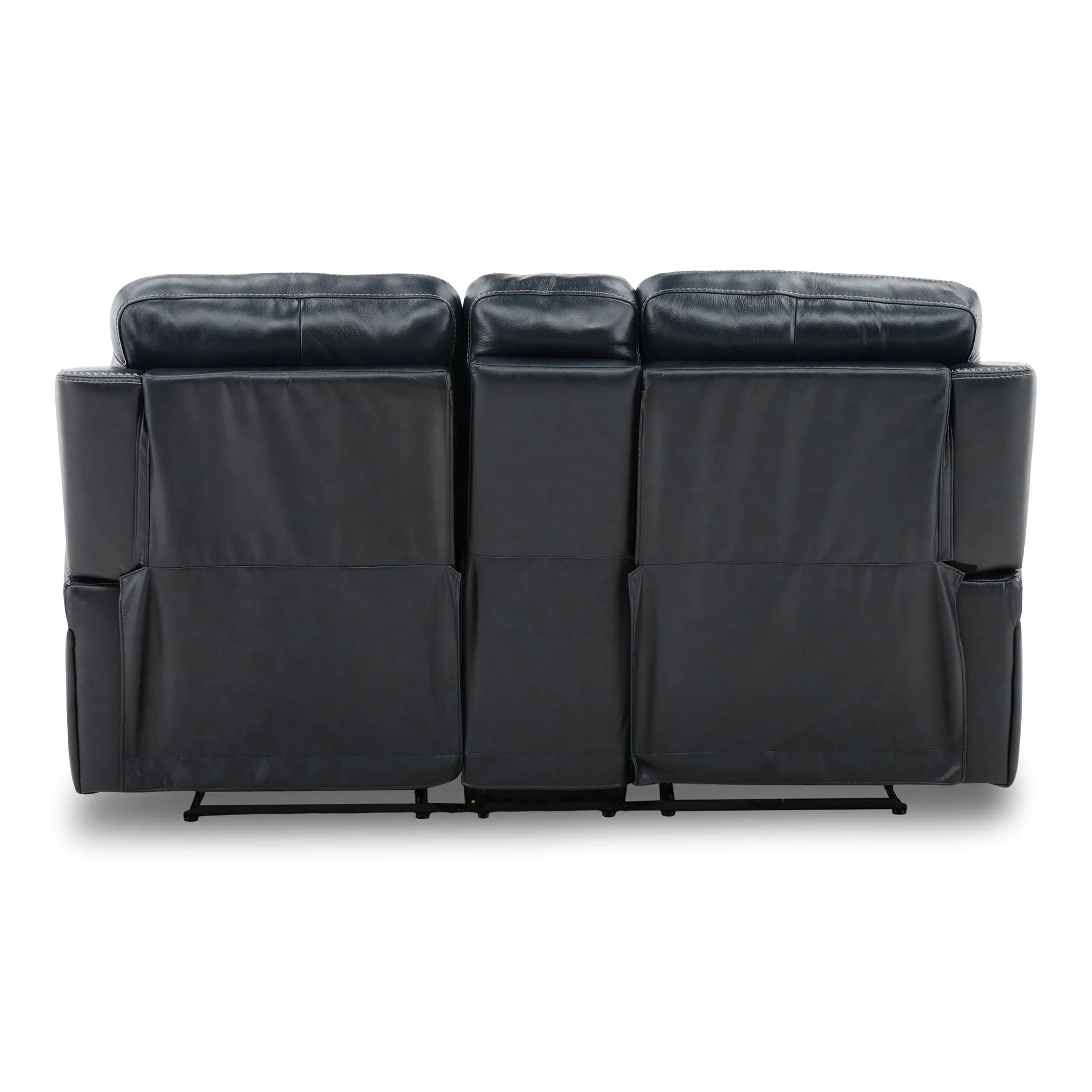 Hampton Leather Home Theater Console Loveseat - Image 12