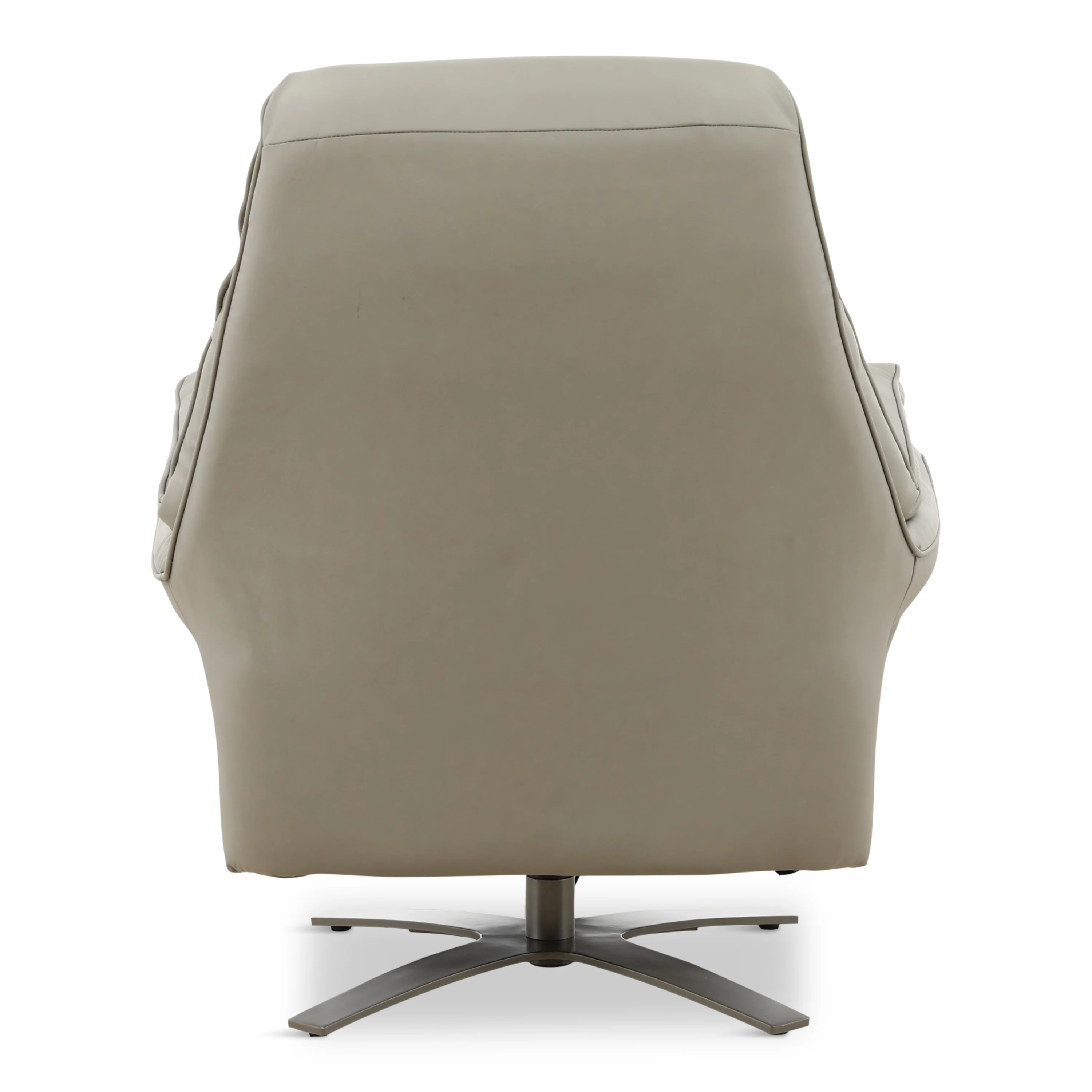 Cayman Leather Power Swivel Chair with Ottoman - Image 11