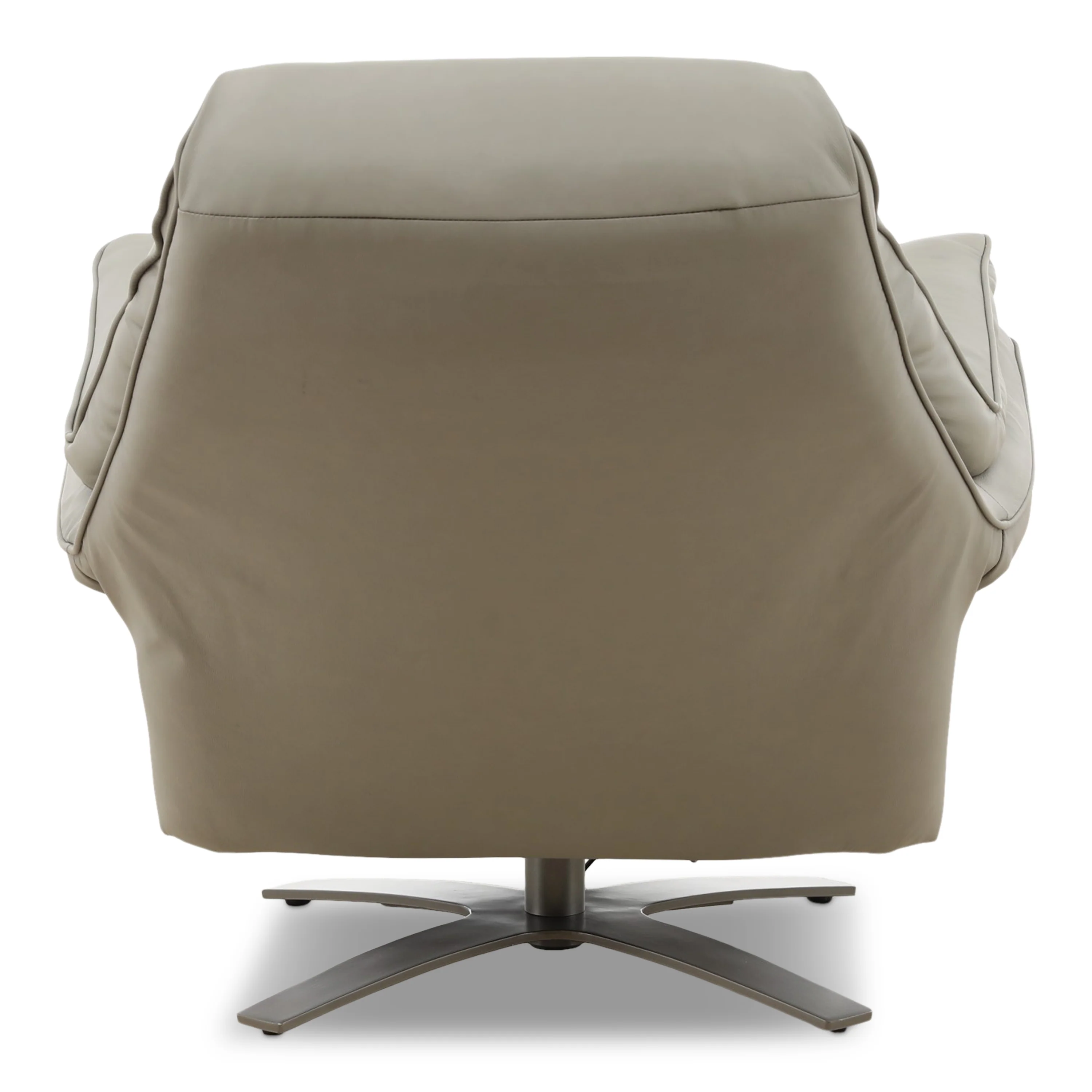 Cayman Leather Power Swivel Chair with Ottoman - Image 12