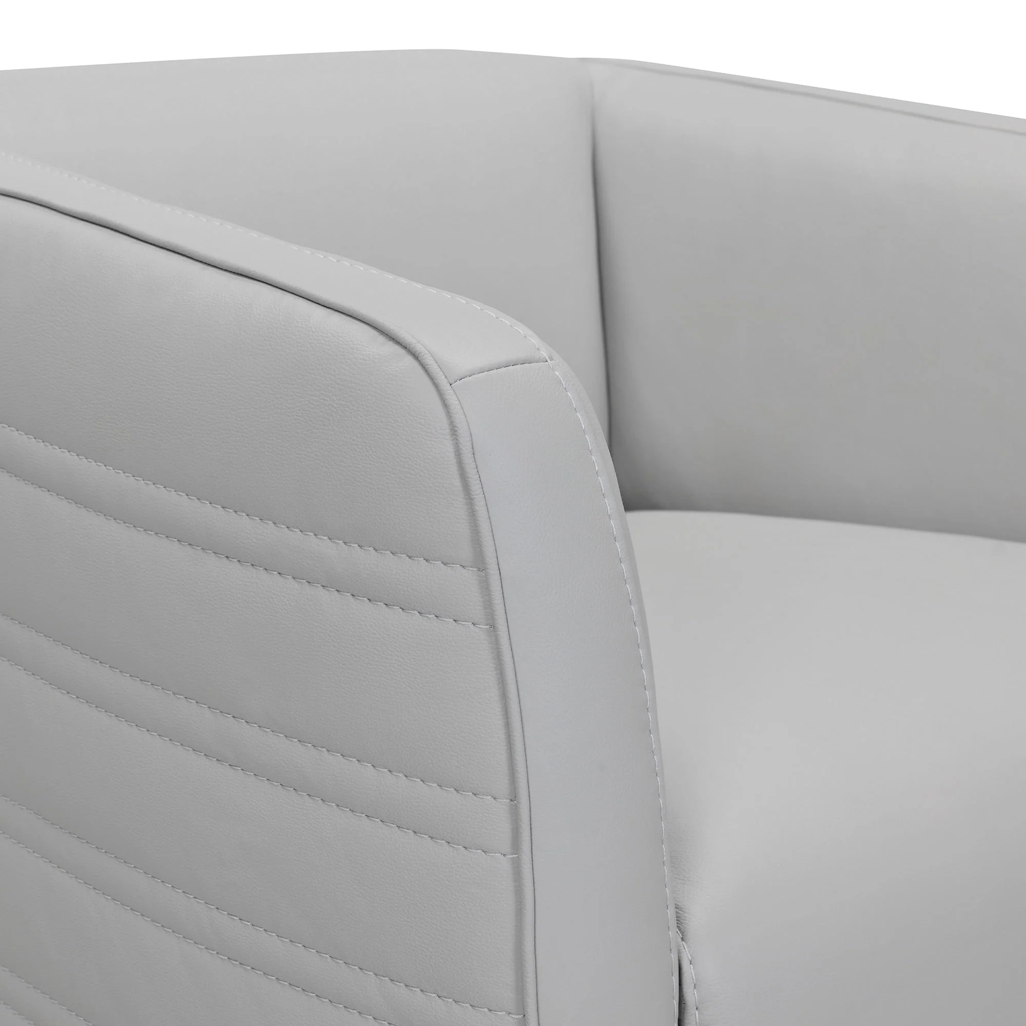 Melanie Leather Swivel Chair - Image 9