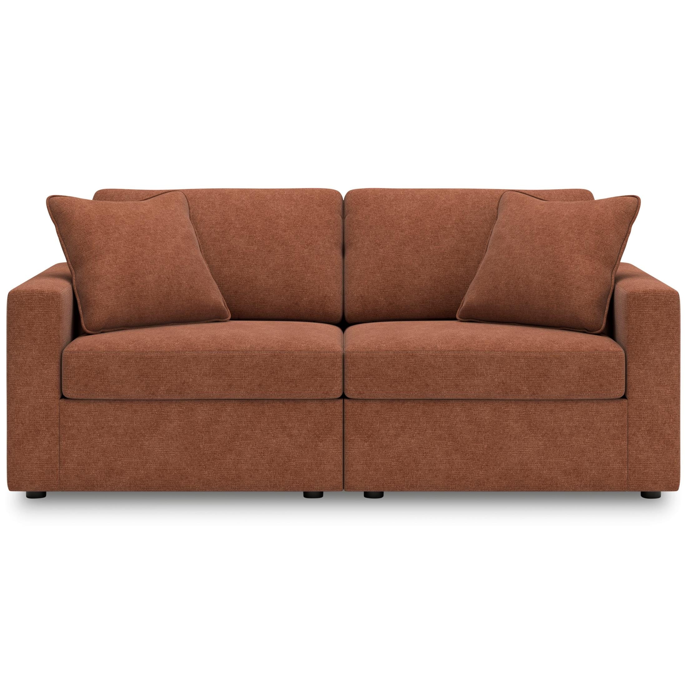 Ashley Modmax 2-Piece Modular Next-Gen Nuvella™ Performance Fabric Loveseat