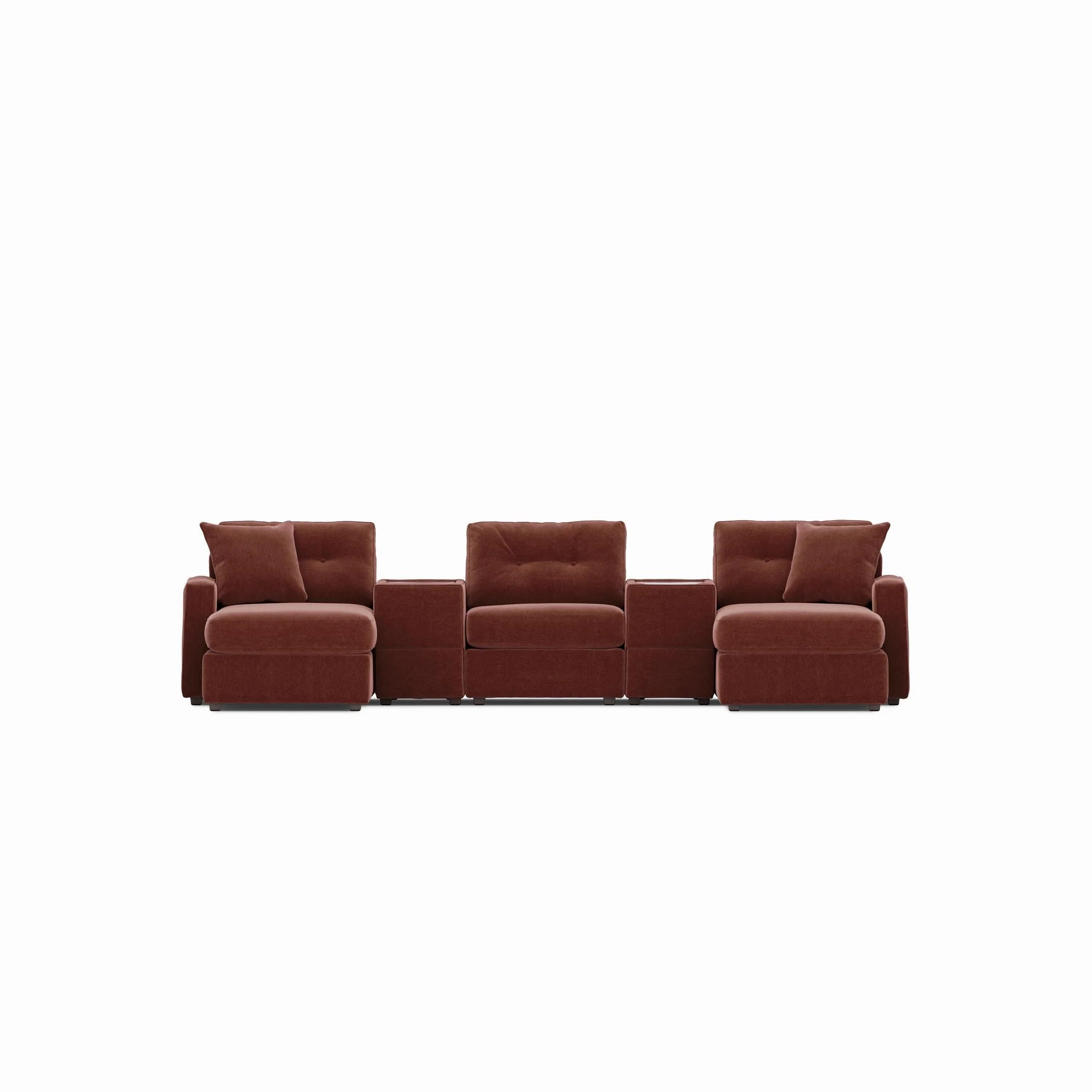 Modular One 5-Piece Theater Sectional with Dual Chaise - Image 31