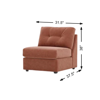 Modular One Armless Chair - Image 26