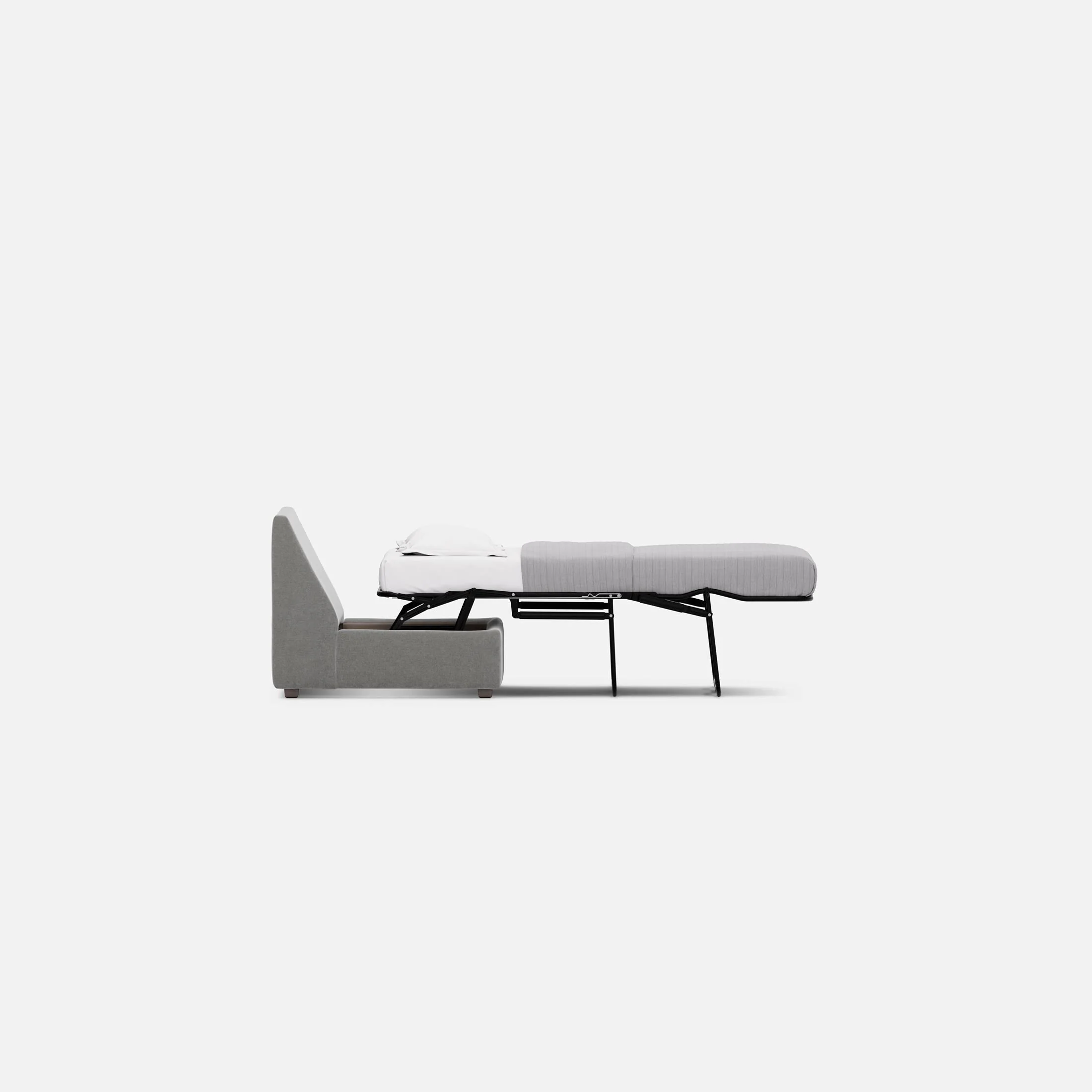 Modular One Armless Full Innerspring Sleeper Sofa - Image 18