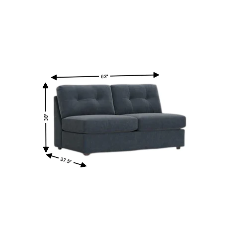 Modular One Armless Full Innerspring Sleeper Sofa - Image 30