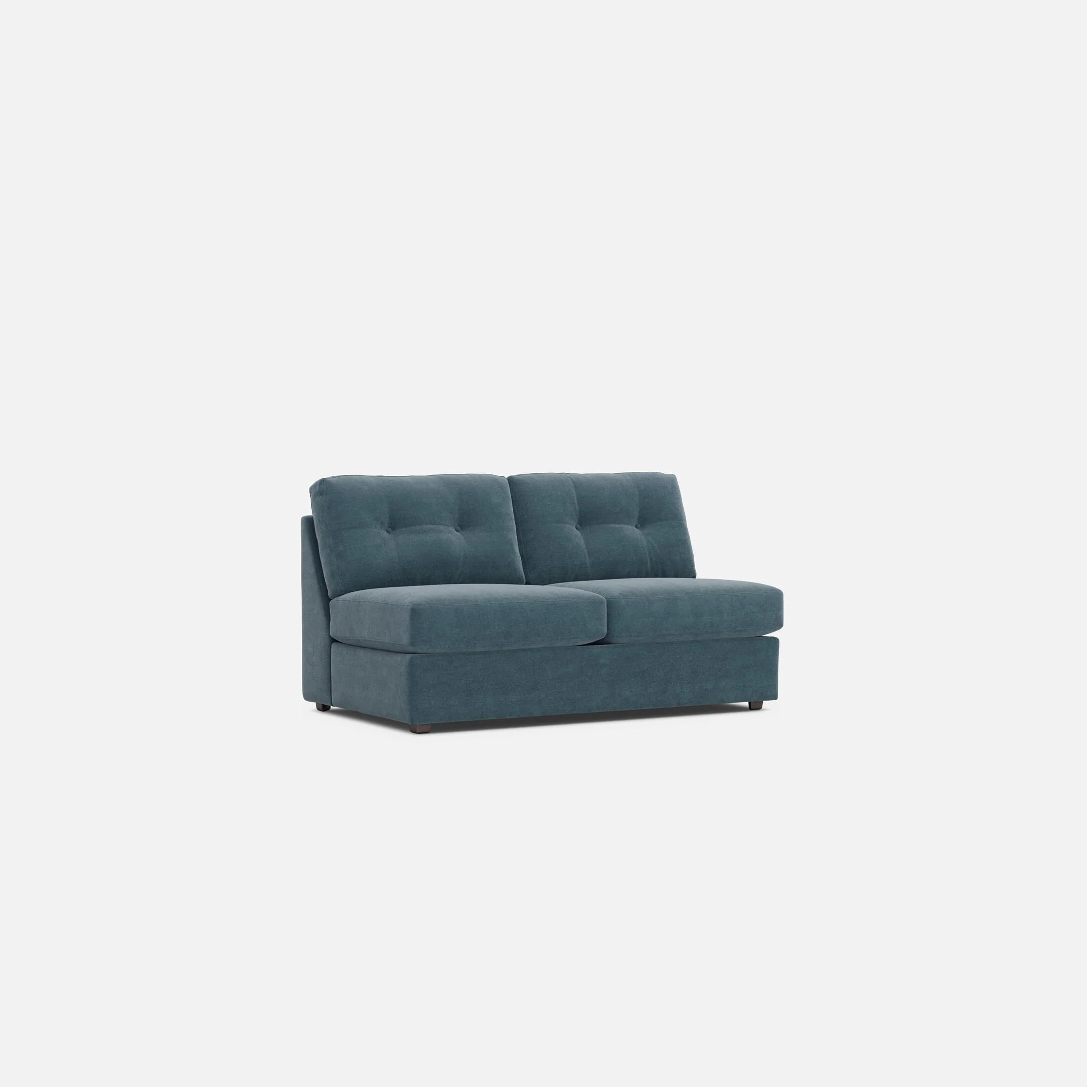 Modular One Armless Full Memory Foam Sleeper Sofa - Image 41