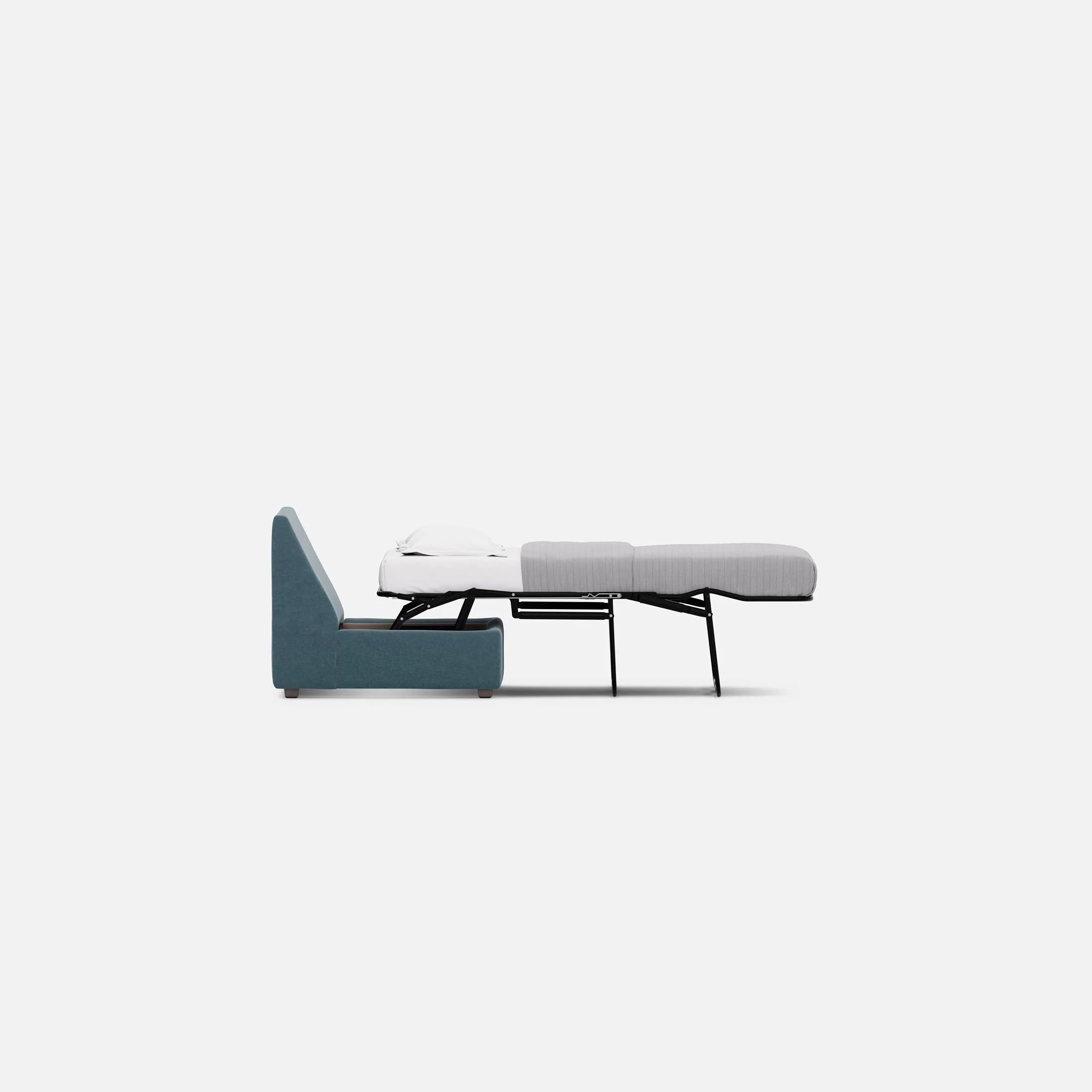 Modular One Armless Full Memory Foam Sleeper Sofa - Image 44