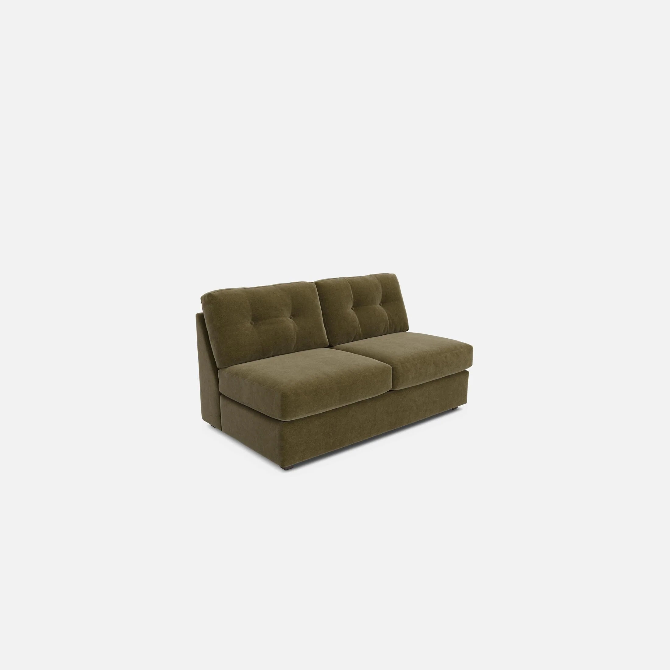 Modular One Armless Full Memory Foam Sleeper Sofa - Image 48