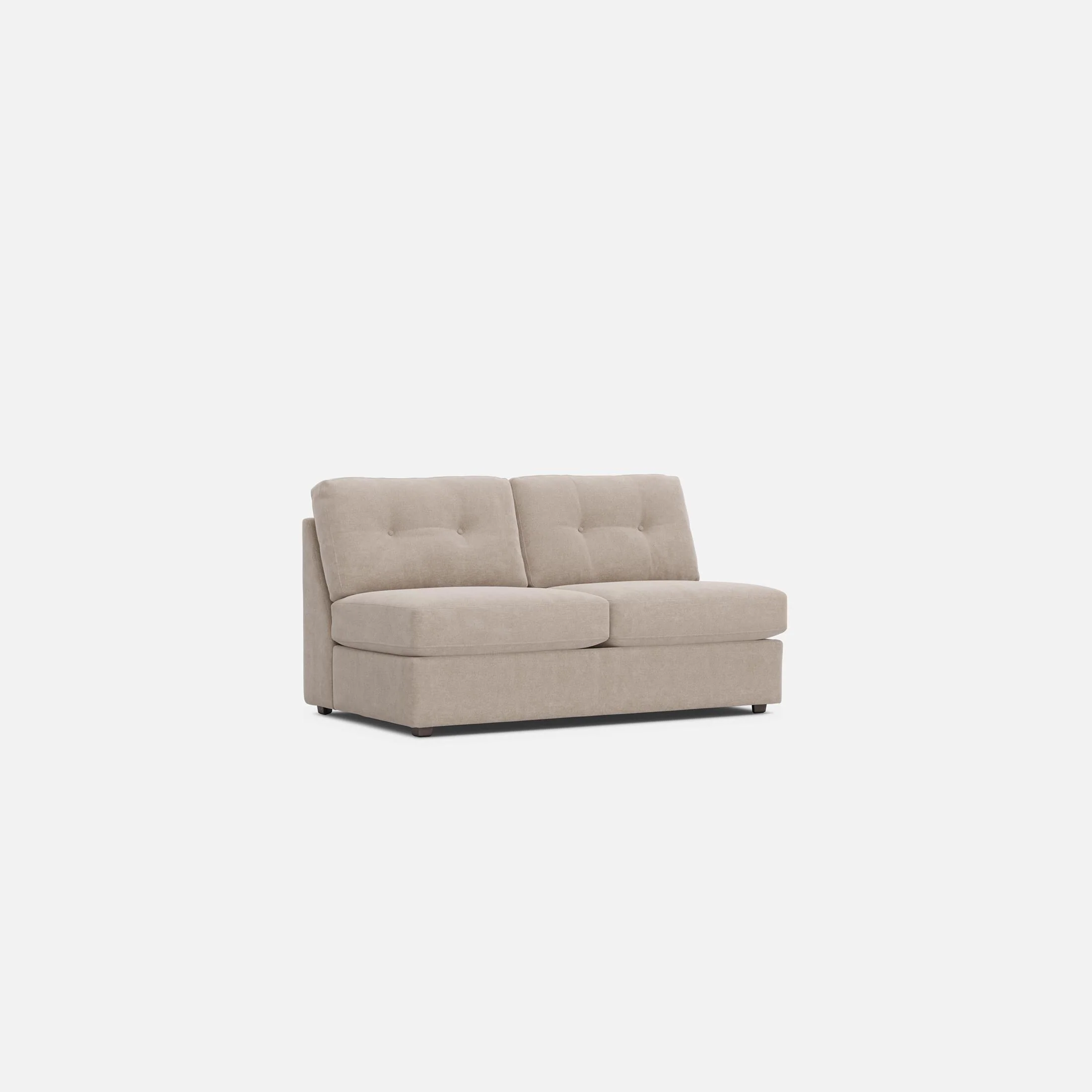Modular One Armless Full Memory Foam Sleeper Sofa - Image 5