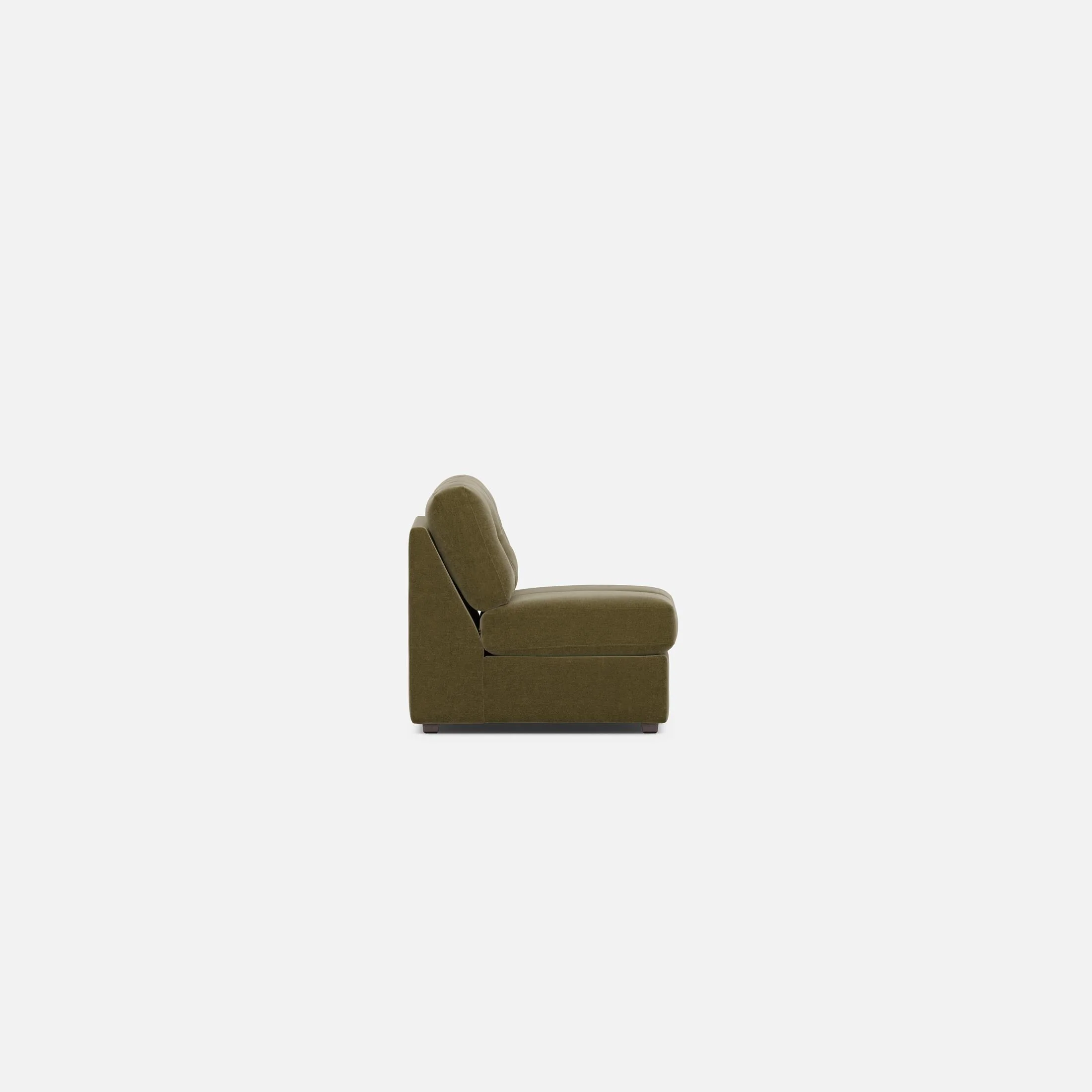 Modular One Armless Full Memory Foam Sleeper Sofa - Image 52