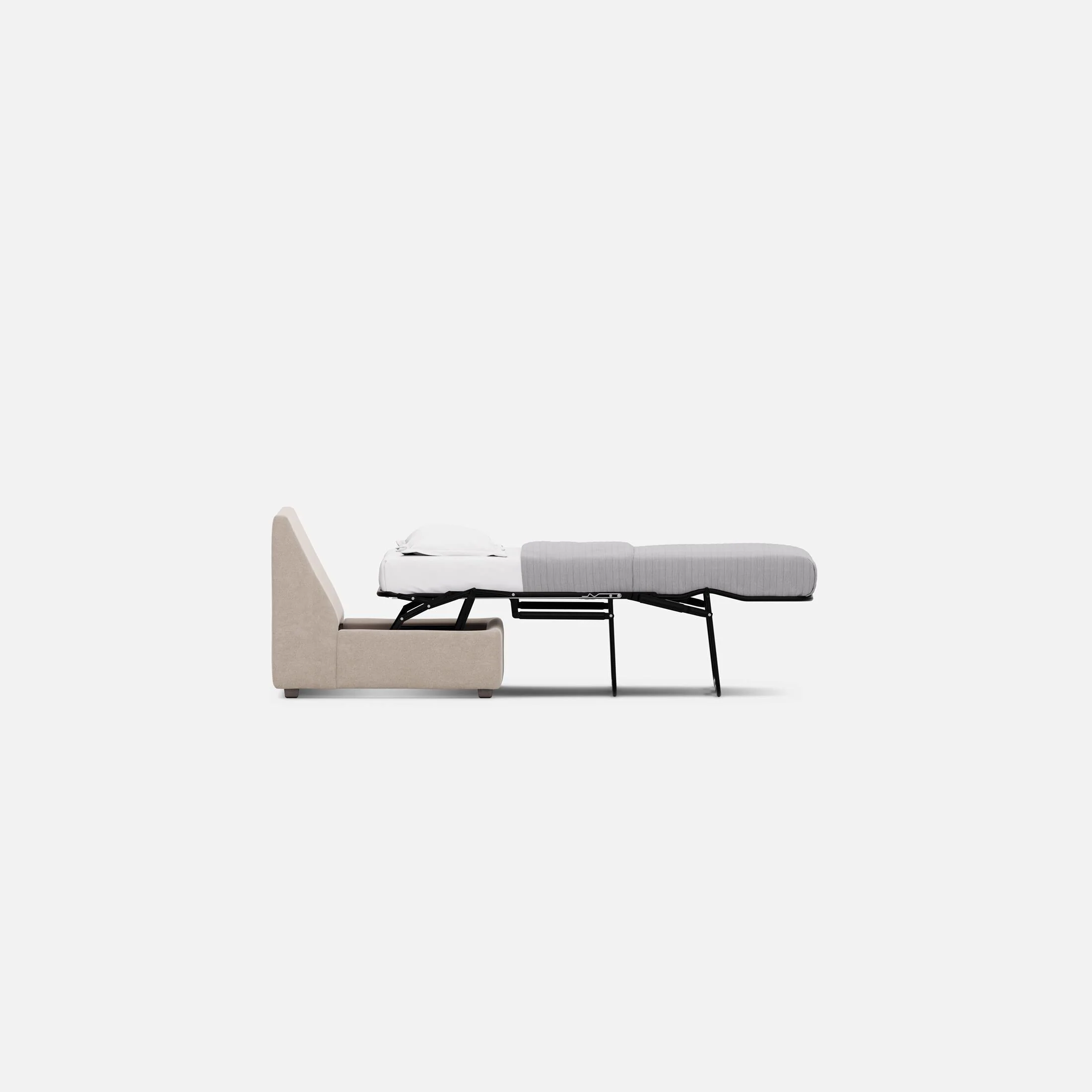 Modular One Armless Full Memory Foam Sleeper Sofa - Image 8