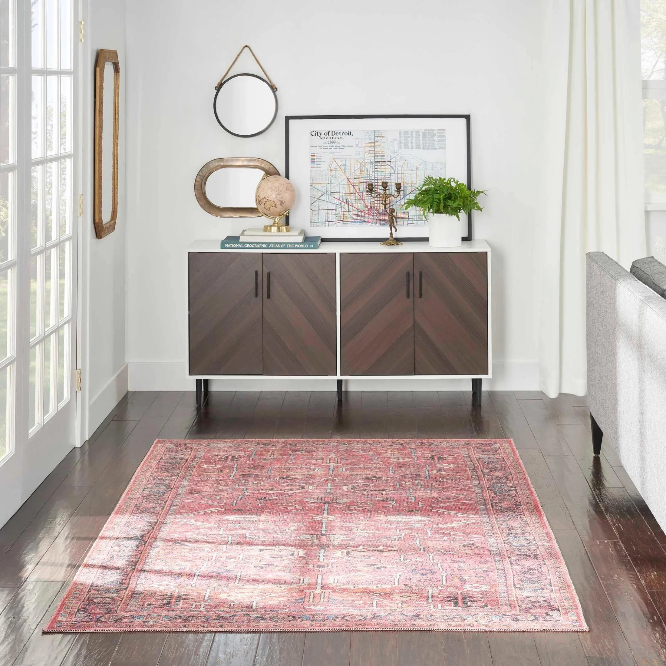 NC1 Washable 5'3" x 7'3" Rug - Image 8