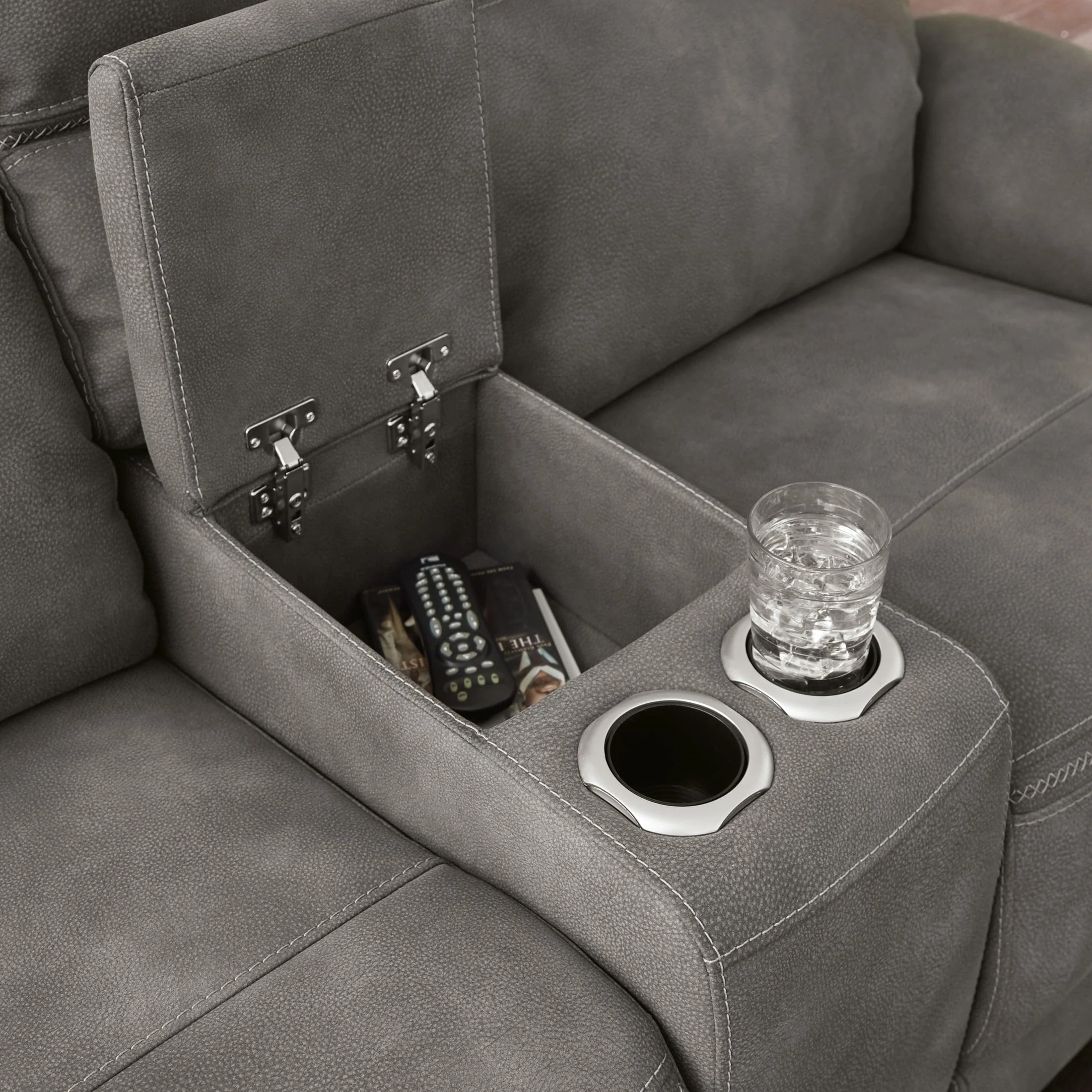 Next-Gen DuraPella Power Reclining Loveseat with Console - Image 18